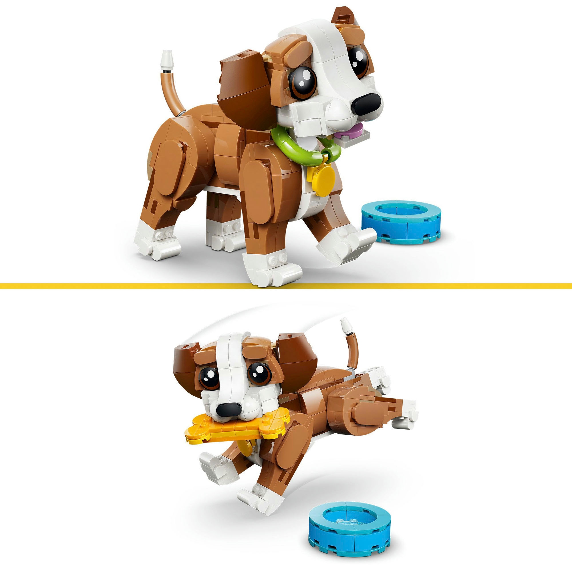 LEGO® Konstruktionsspielsteine »Niedliche Tiere: Verspielter Welpe (31382), LEGO Creator« Made in Europe
