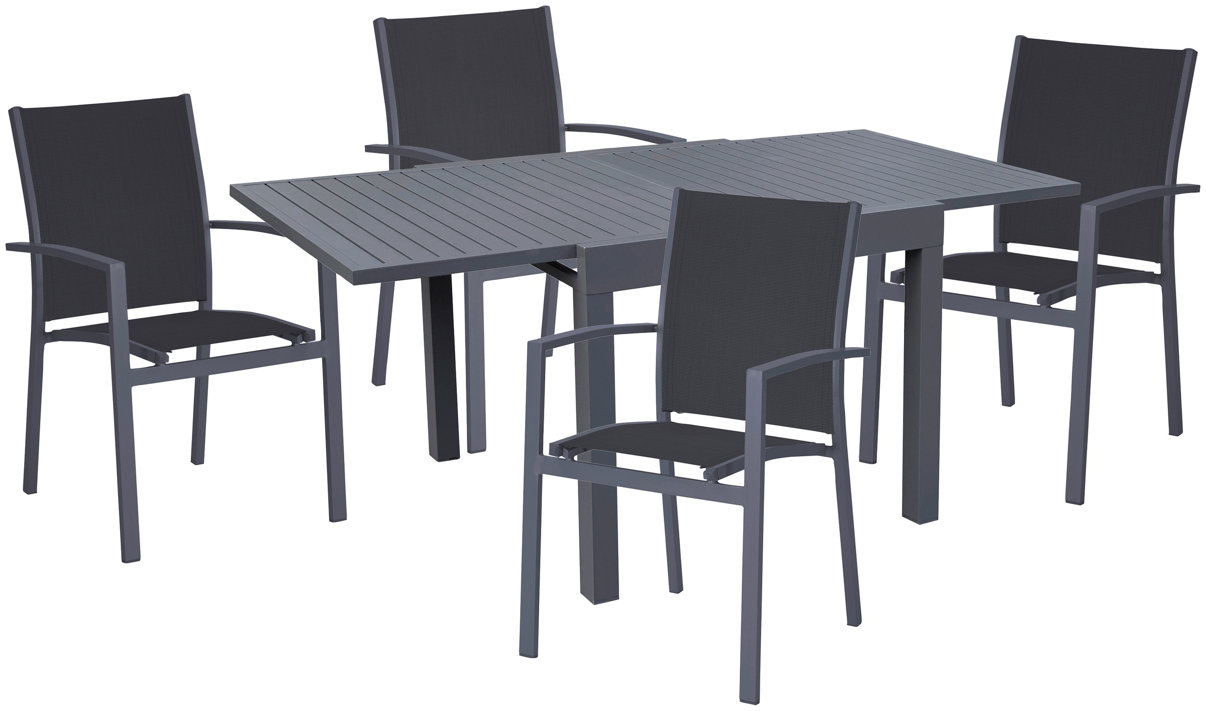 Garden Pleasure Gartenmöbelset 'Elena' für 4 Personen Aluminium