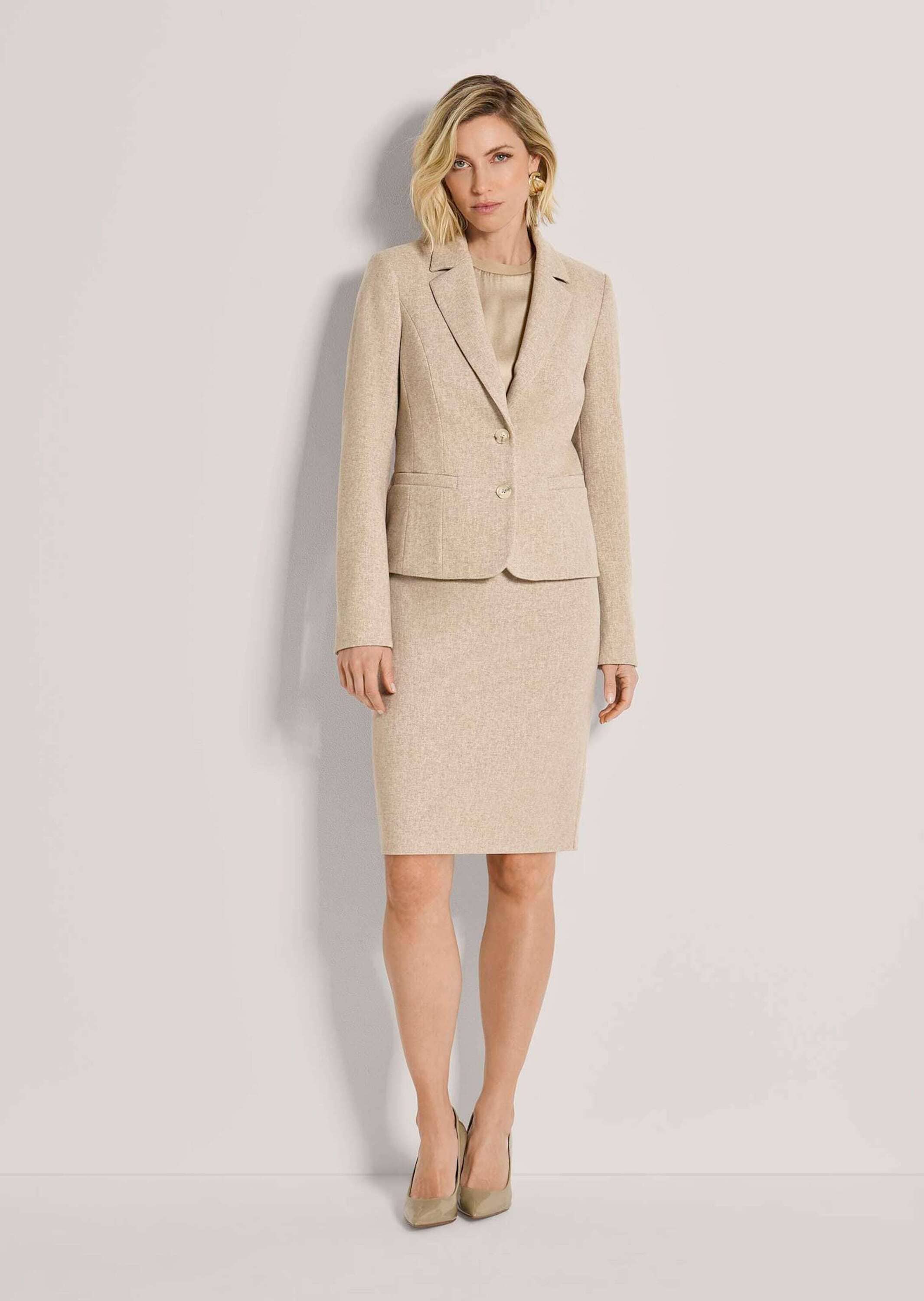 MADELEINE Jackenblazer »Blazer Kurzblazer mit Fischgrat-Muster«