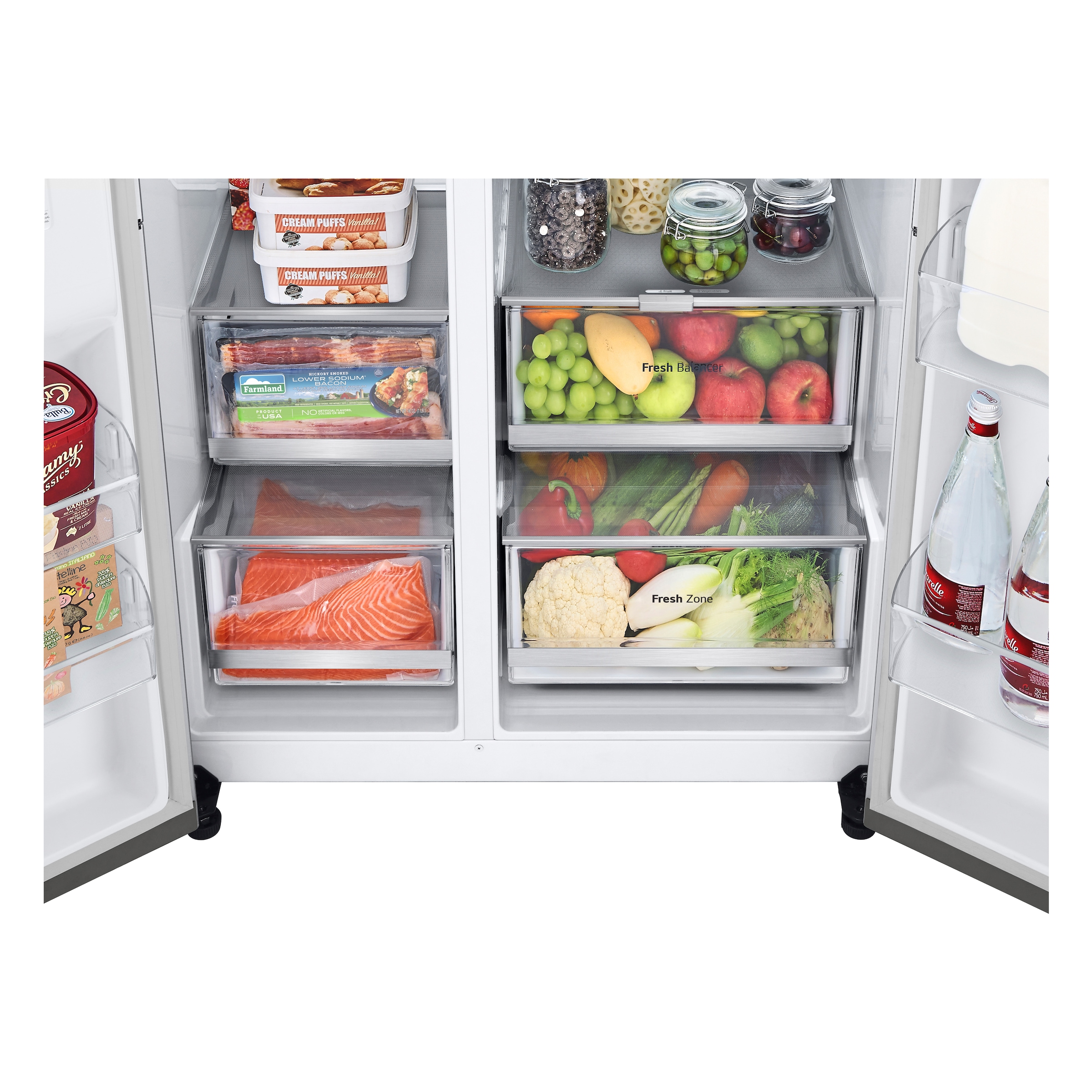 LG Side-by-Side »GSXV90BSDE«, Craft Ice Bereiter, InstaView™