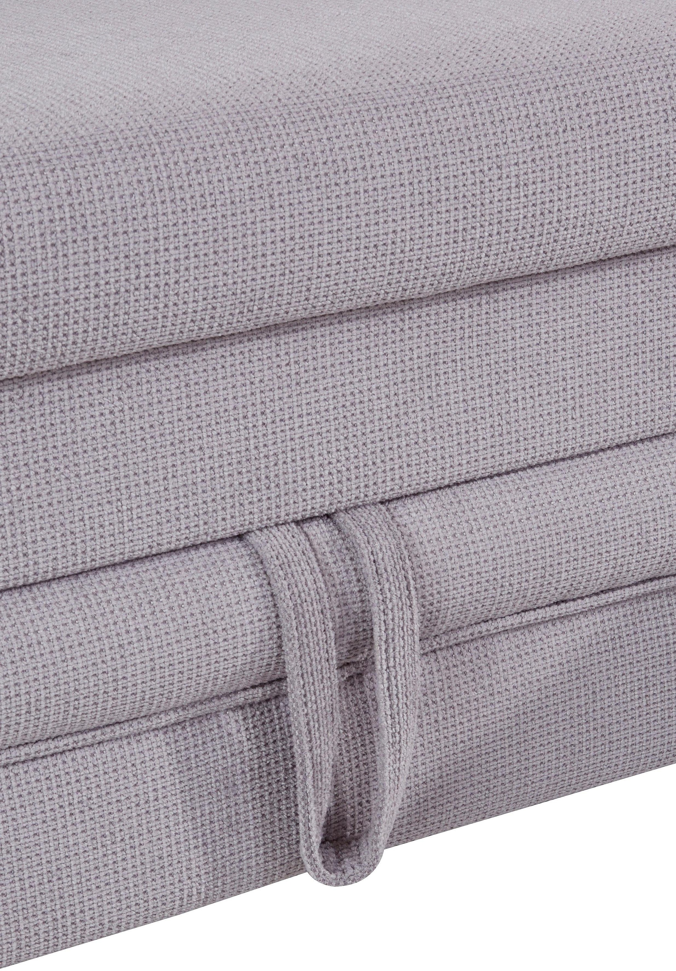 COTTA Polstergarnitur »Enterprise L-Form«, (Set), Set bestehend aus: Ecksofa mit Arm- & Kopfteilverstellung & Hocker