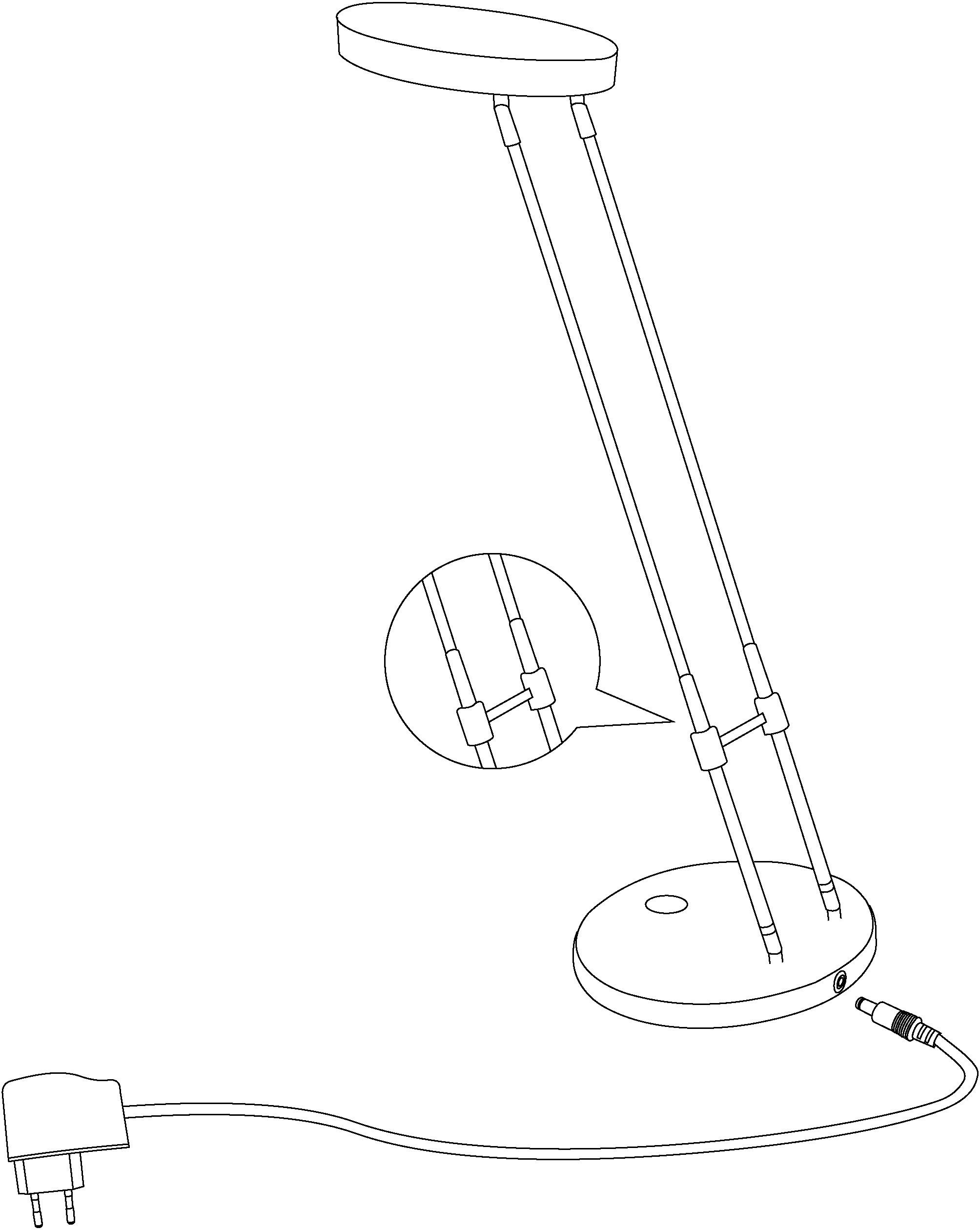 EGLO LED Tischleuchte »Gexo«, 1 flammig, Leuchtmittel LED-Board | LED fest integriert
