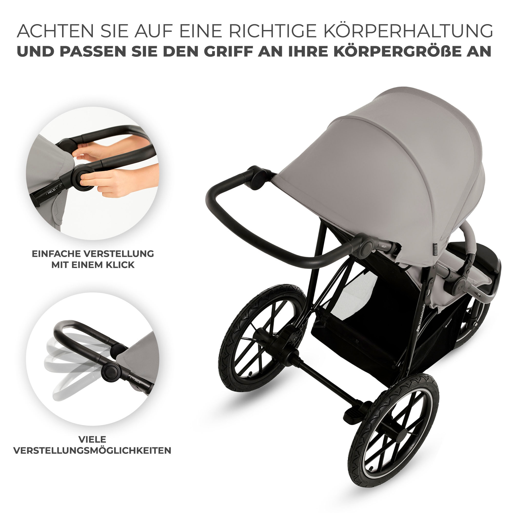 Kinderkraft Kombi-Kinderwagen »HELSI 2«, 27 kg
