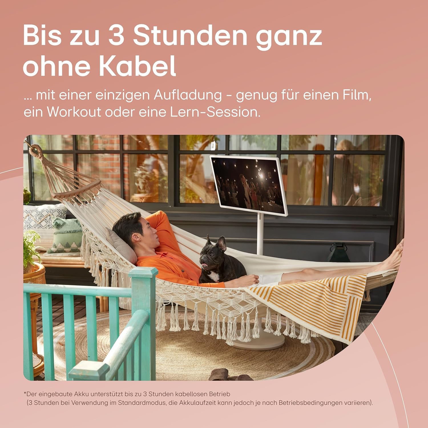 LG LED-Fernseher »27ART10AKPL«, Full HD, Smart-TV, Integrierter Akku (bis zu 3Std. Laufzeit), Dreh- & Neigbar, StanbyME