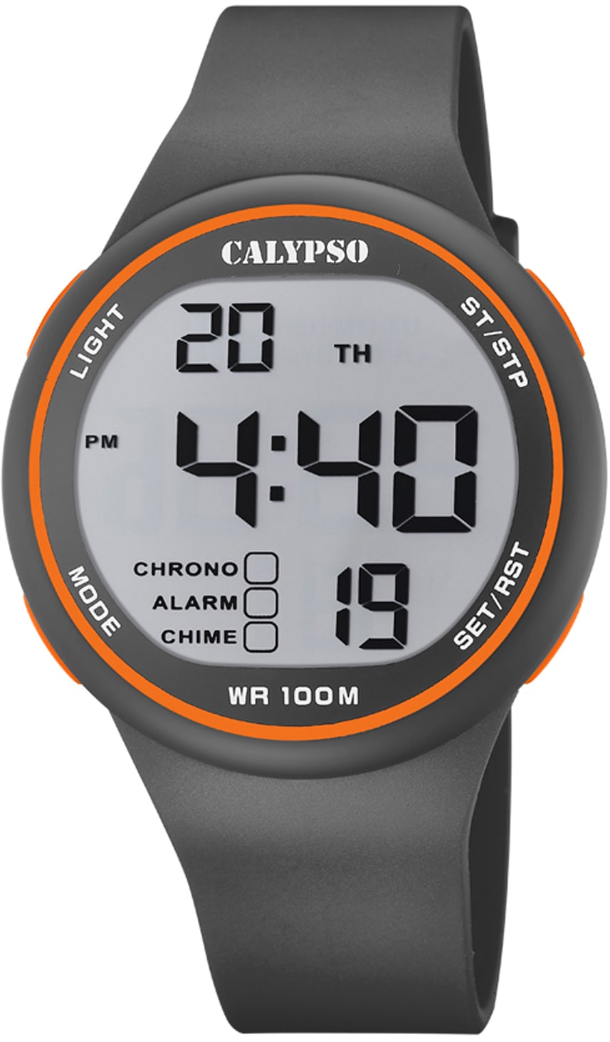 CALYPSO WATCHES K5795/4«, Anzeige mit ♕ bei digitaler Chronograph »Color Splash