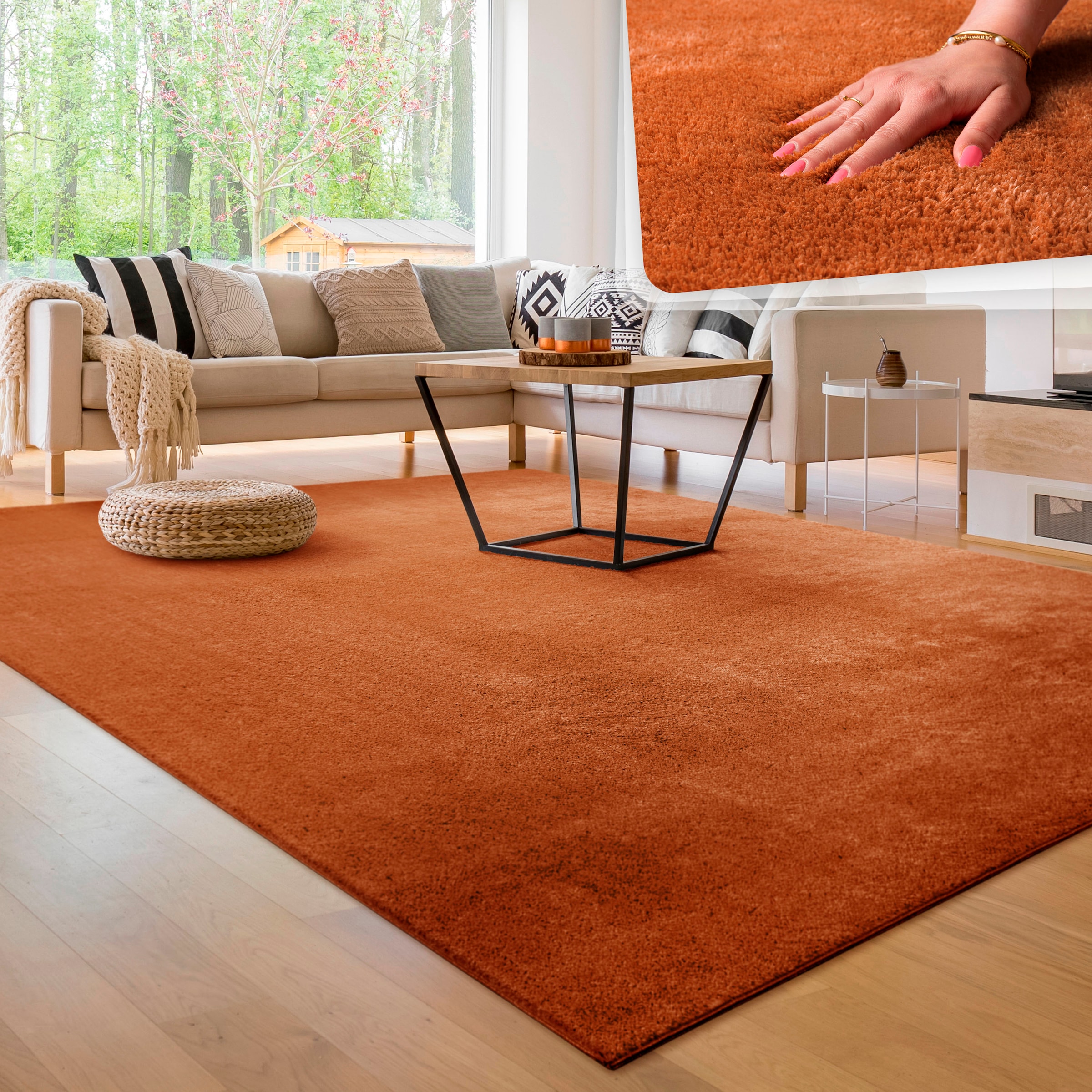 Home besonders 630«, waschbar Uni-Farben, weich, kaufen Teppich auch als erhältlich, online »Cadiz rechteckig, Paco Läufer