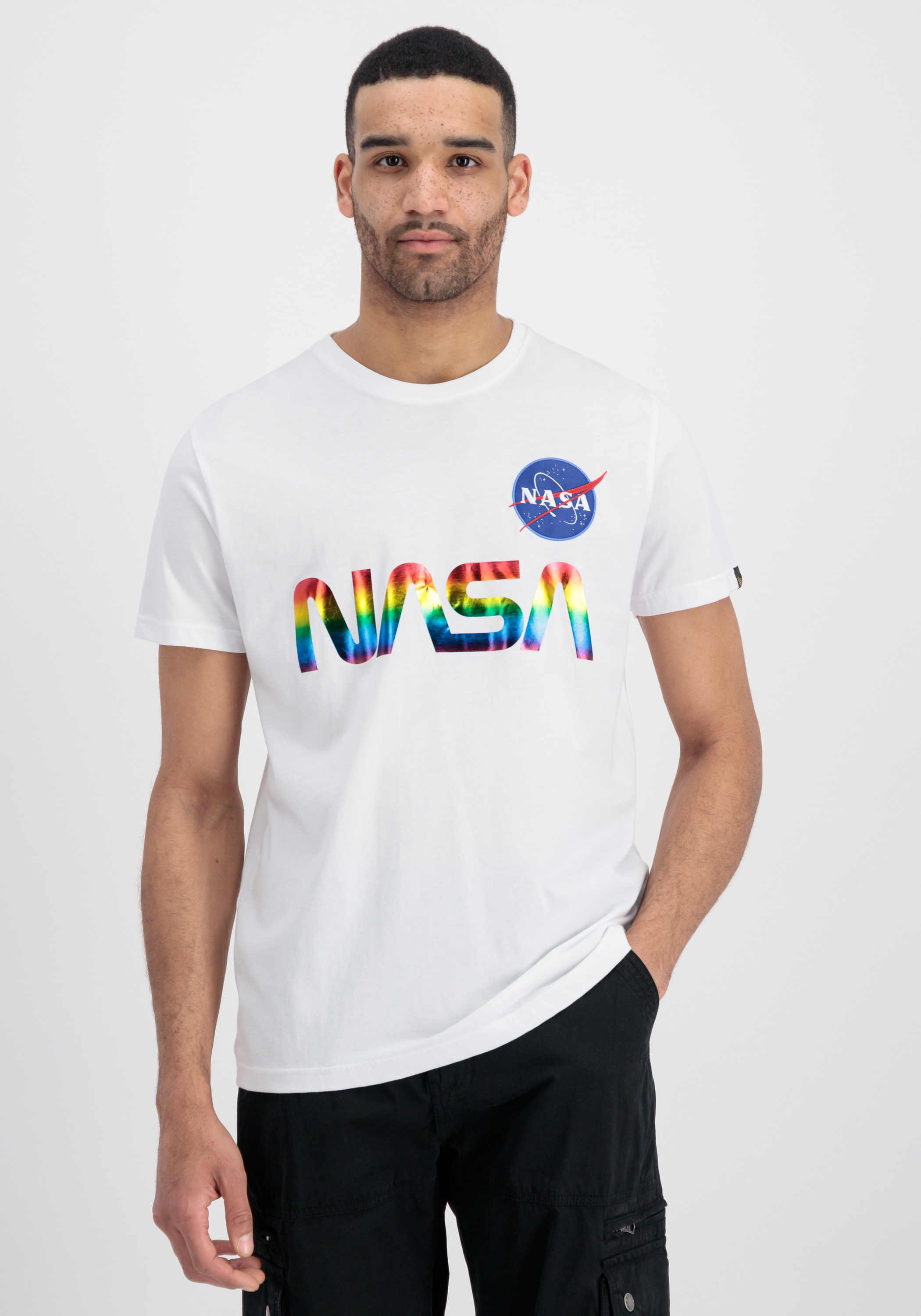 T-Shirt »Alpha Industries Men - T-Shirts NASA Refl. T Metal«