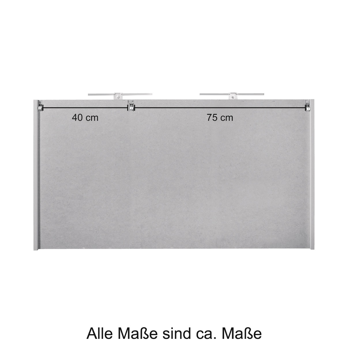 welltime Spiegelschrank »Malibu«, Breite 120 cm, mit Spiegeltüren und Softclose-Funktion
