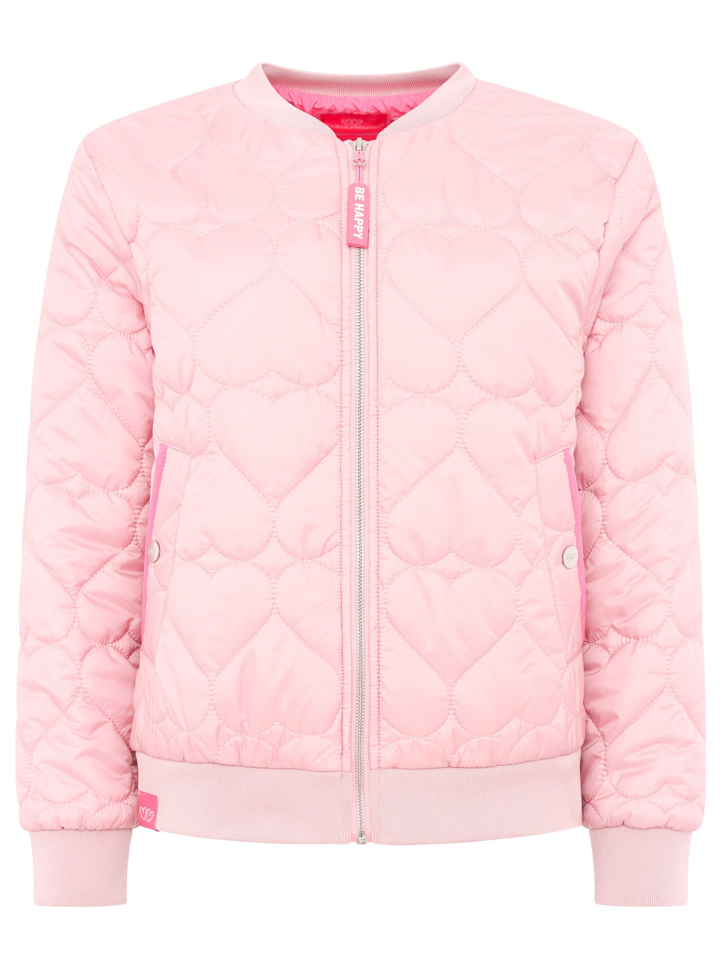Zwillingsherz Bomberjacke, ohne Kapuze, modisch, Kontrastdetails, regular fit, langärmelig