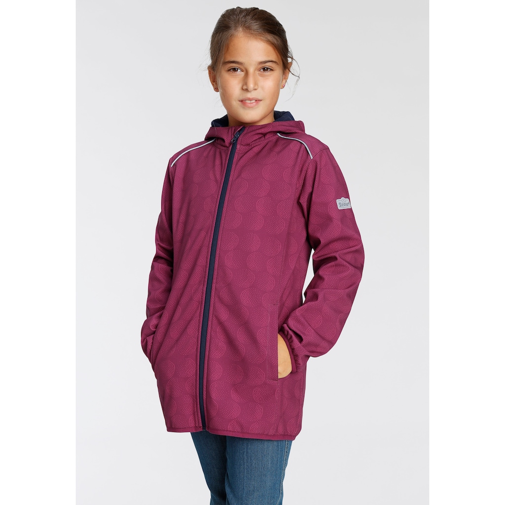 Scout Softshelljacke »SHIMMER«, mit Kapuze, mit reflektierenden Details