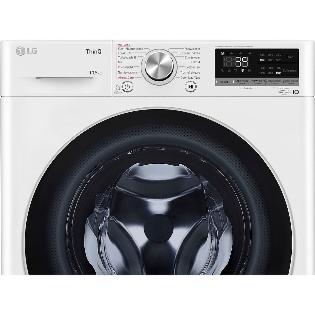 LG Waschmaschine »F6WV710P1«, F6WV710P1, 10,5 kg, 1600 U/min