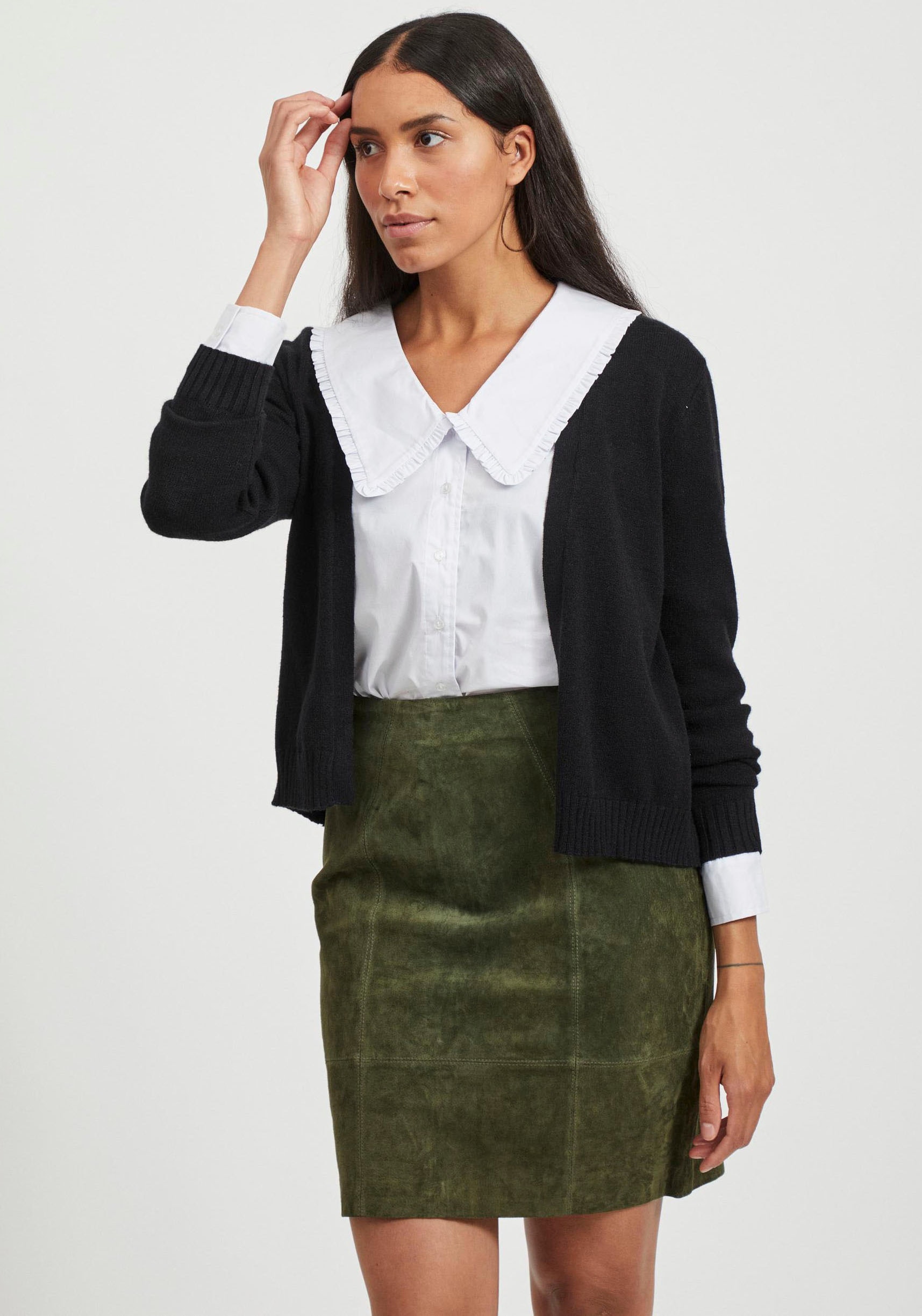 Cardigan »VIRIL SHORT CARDIGAN«, in pflegeleichter Qualität