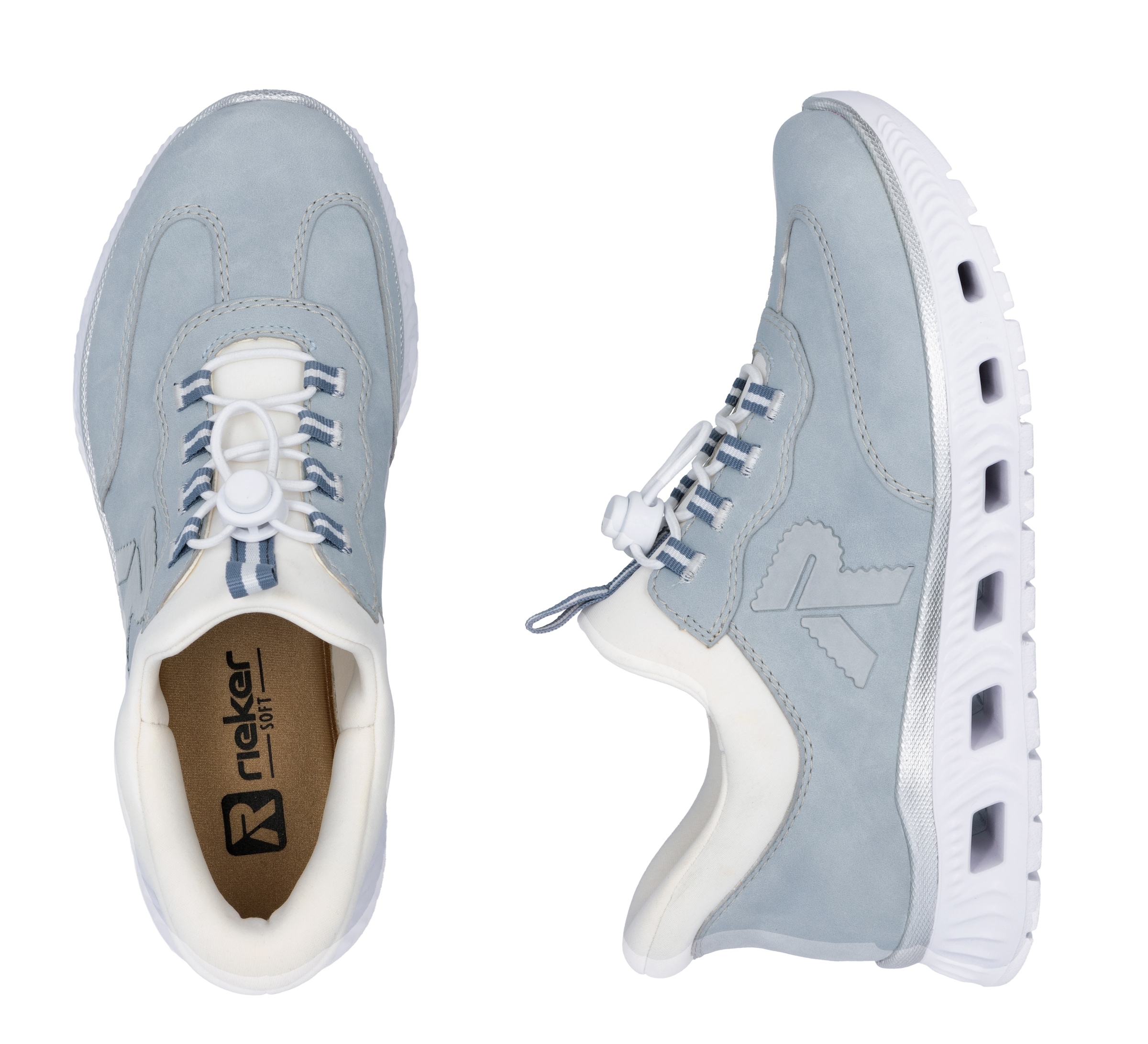 RIEKER Sport Slip-On Sneaker »Ready2GO«, Schlupfschuh, Halbschuh, Freizeitschuh mit Schnellverschluss