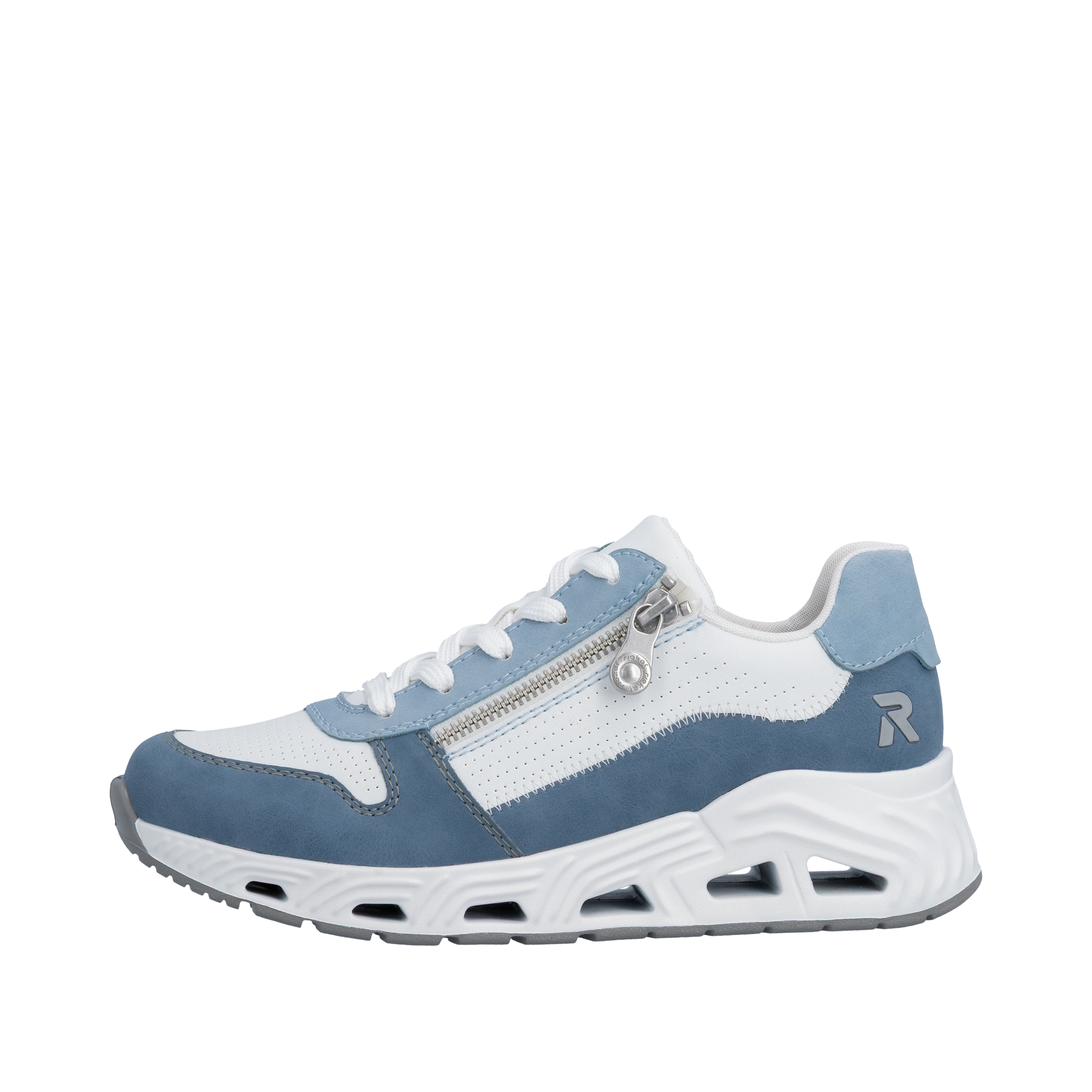 RIEKER Sport Keilsneaker  Schnürschuh, Halbschuh, Freizeitsneaker mit Reißverschluss