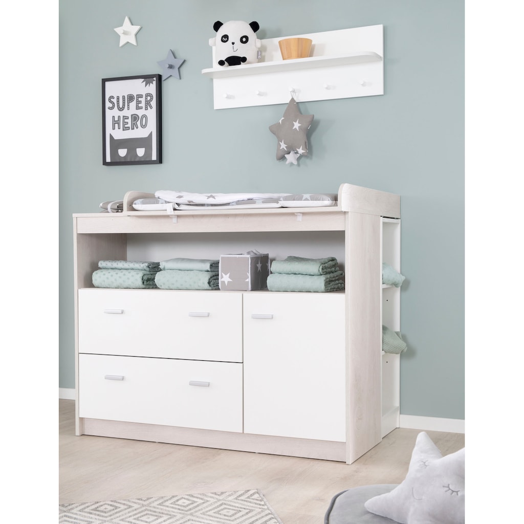 roba® Babyzimmer-Komplettset »Julia«, (Set, 3 St., Kinderbett, Schrank, Wickelkommode)