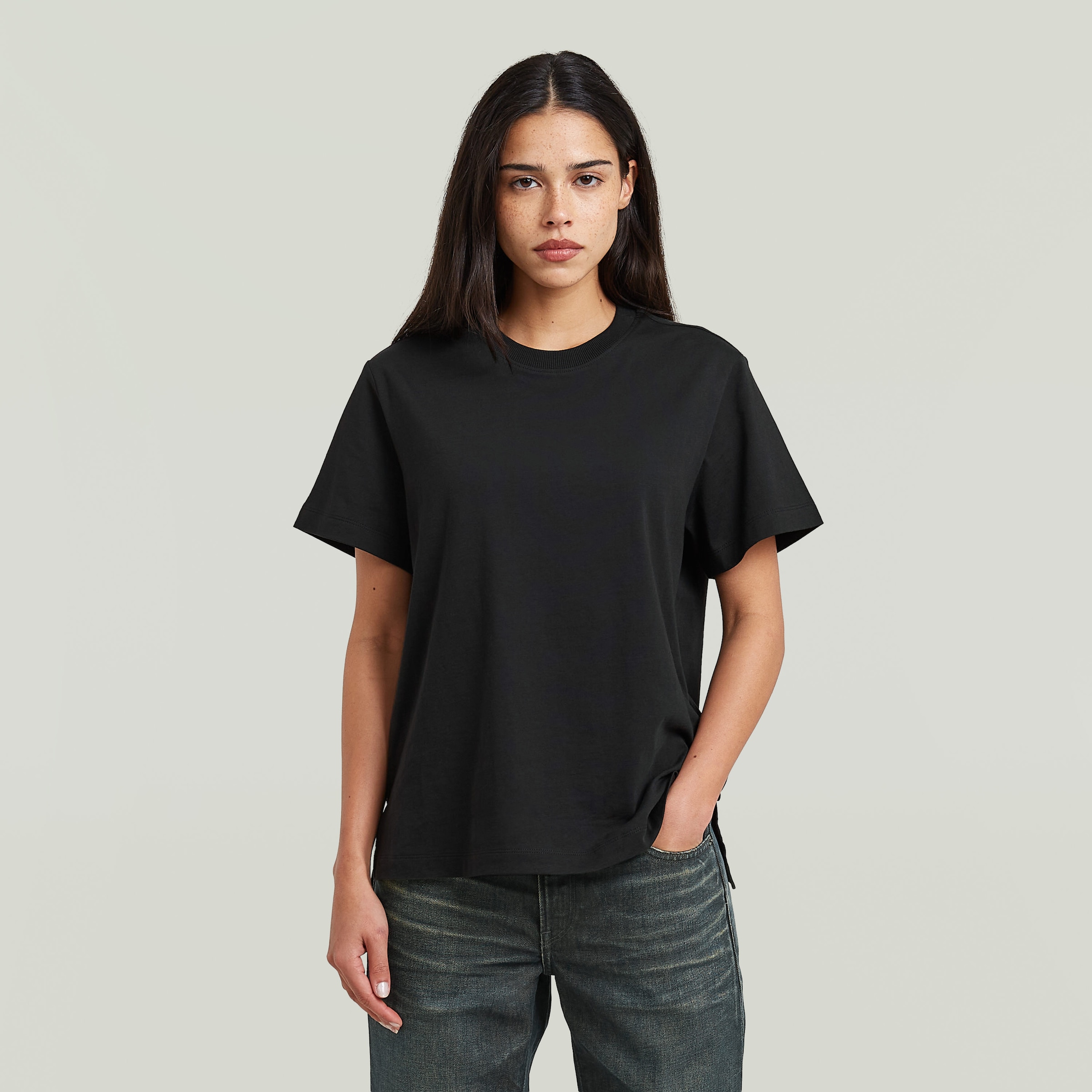 G-STAR T-Shirt »Unit r t wmn« aus reiner Baumwolle, Rundhals