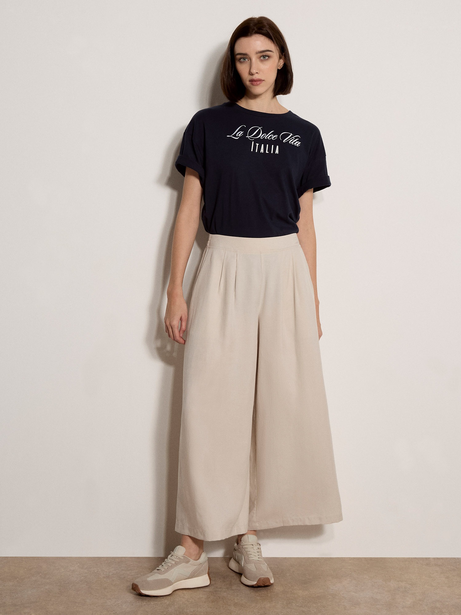 Apricot Wirkhose »Hose«  aus Slub-Leinen