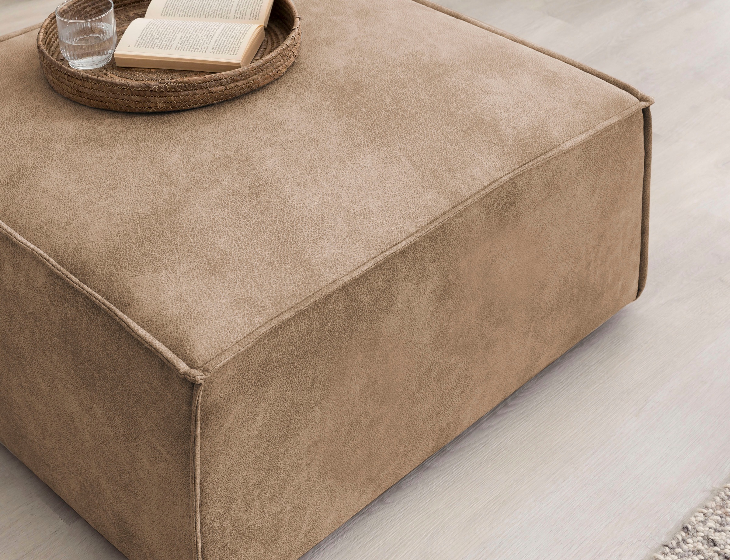 Home affaire Hocker »SHERWOOD«, Hocker quadratisch, ideale Ergänzung zum Loveseat Â»SHERWOODÂ«
