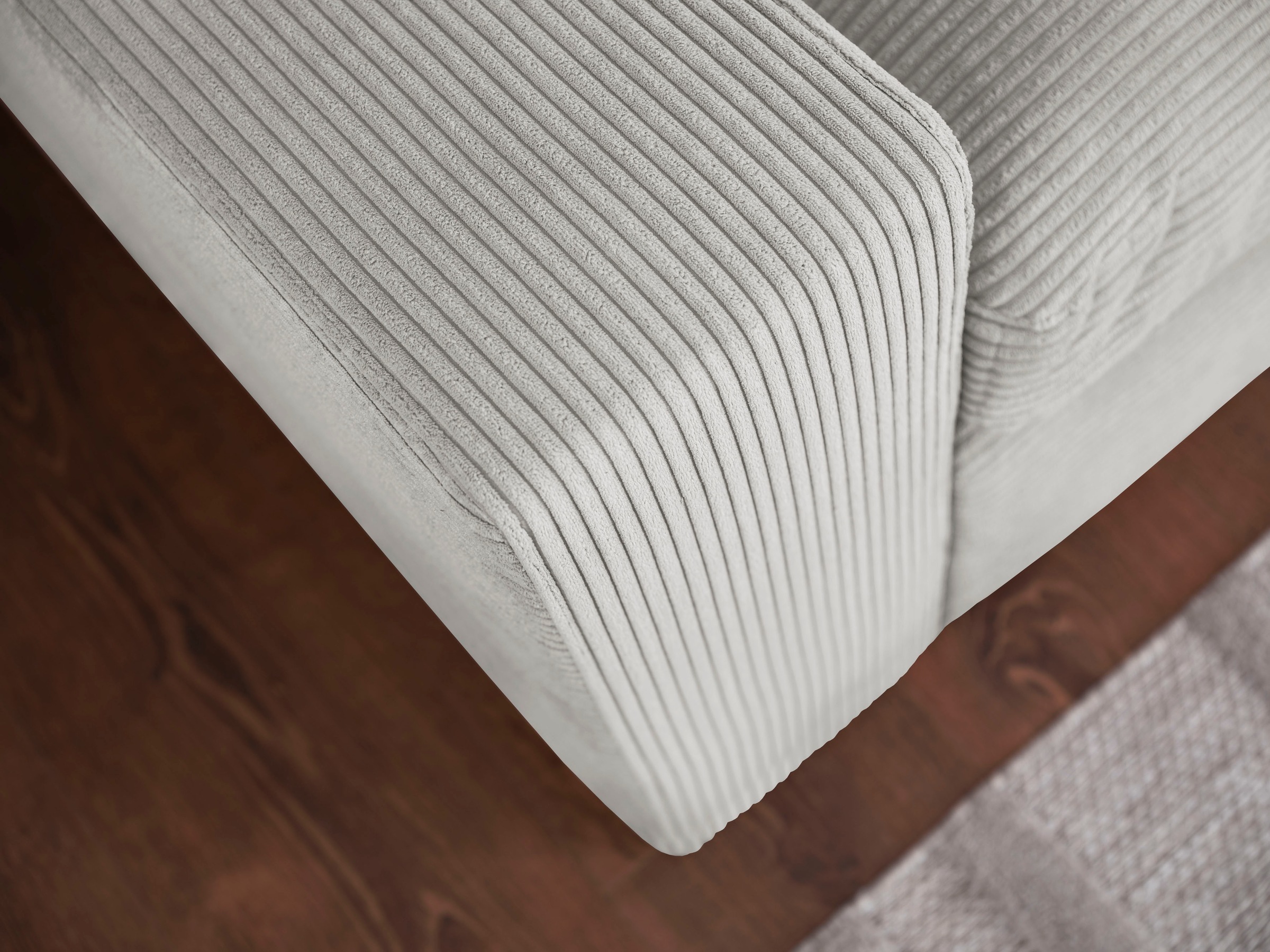 alina Ecksofa »Sandy«, mit losen Sitz und Rückenkissen, in modernem Cordstoff