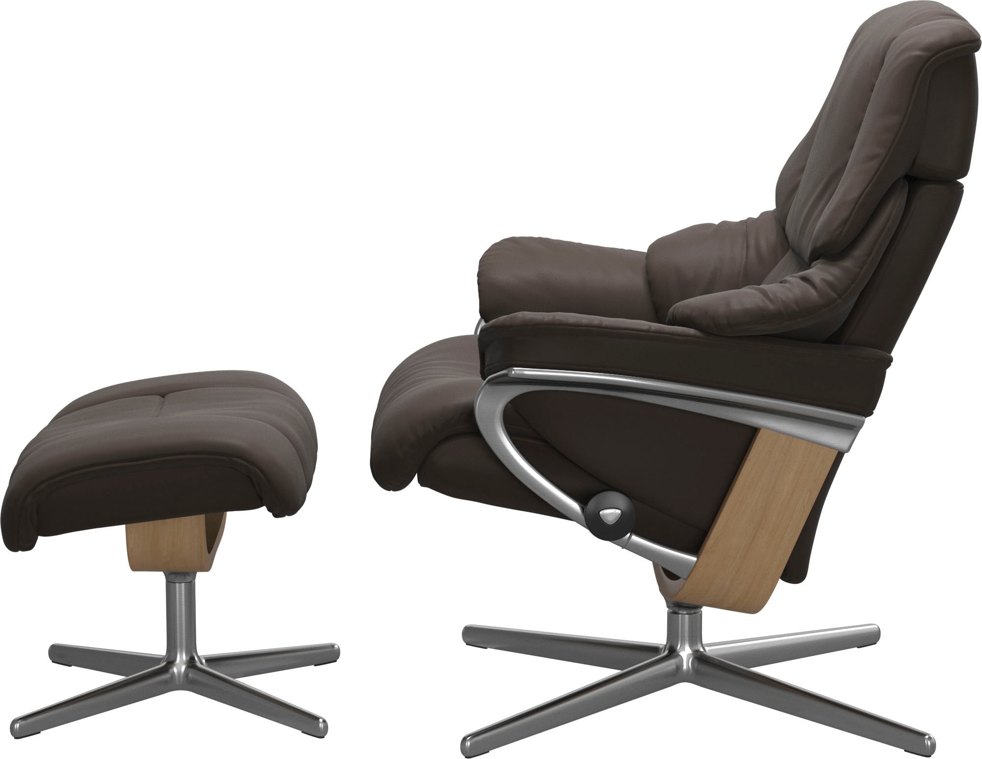 Stressless® Fußhocker »Reno«, mit Cross Base, Größe S, M & L, Holzakzent Eiche