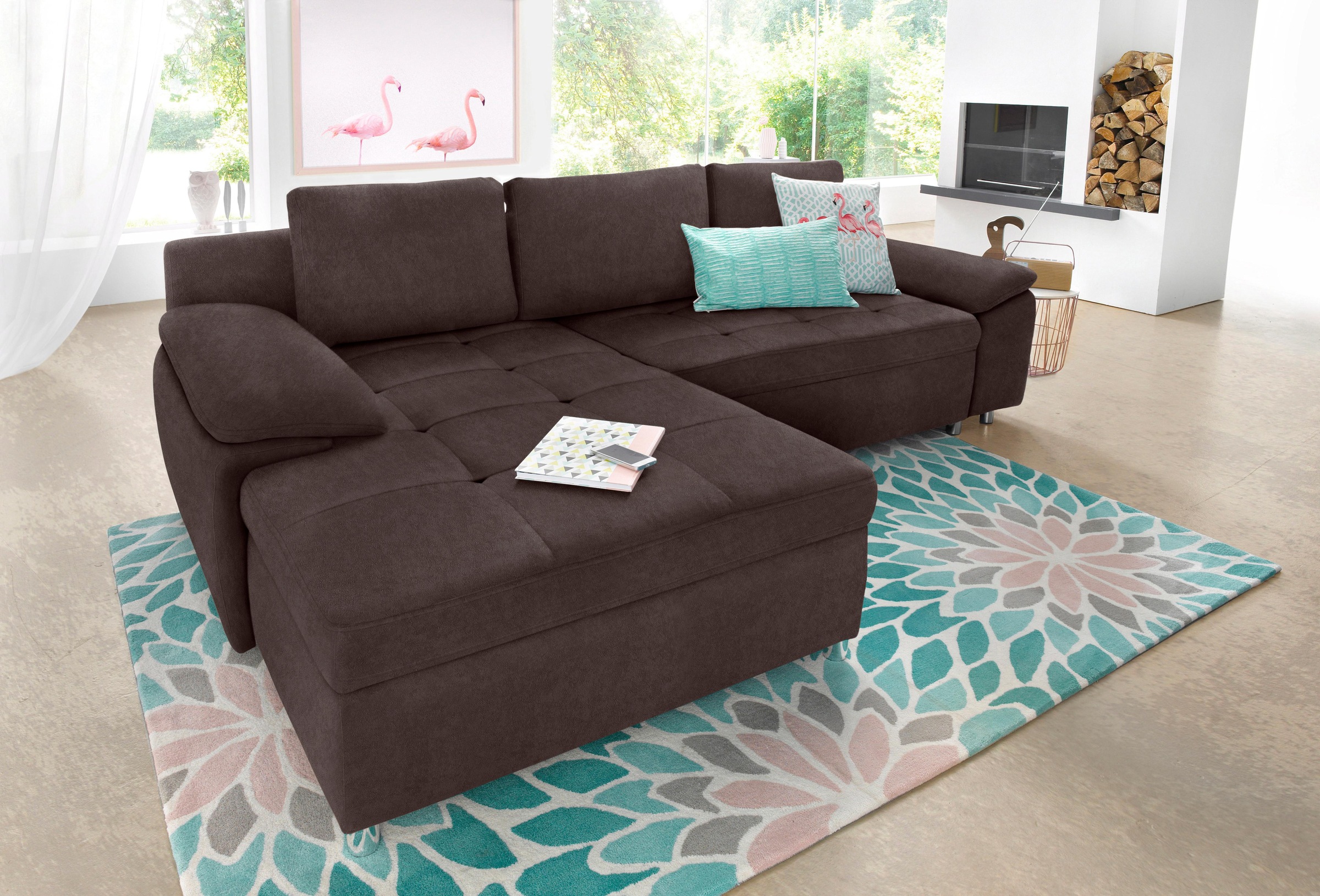 sit&more Ecksofa »Labene L-Form« wahlweise mit Bettfunktion und Bettkasten, auch als XXL-Variante