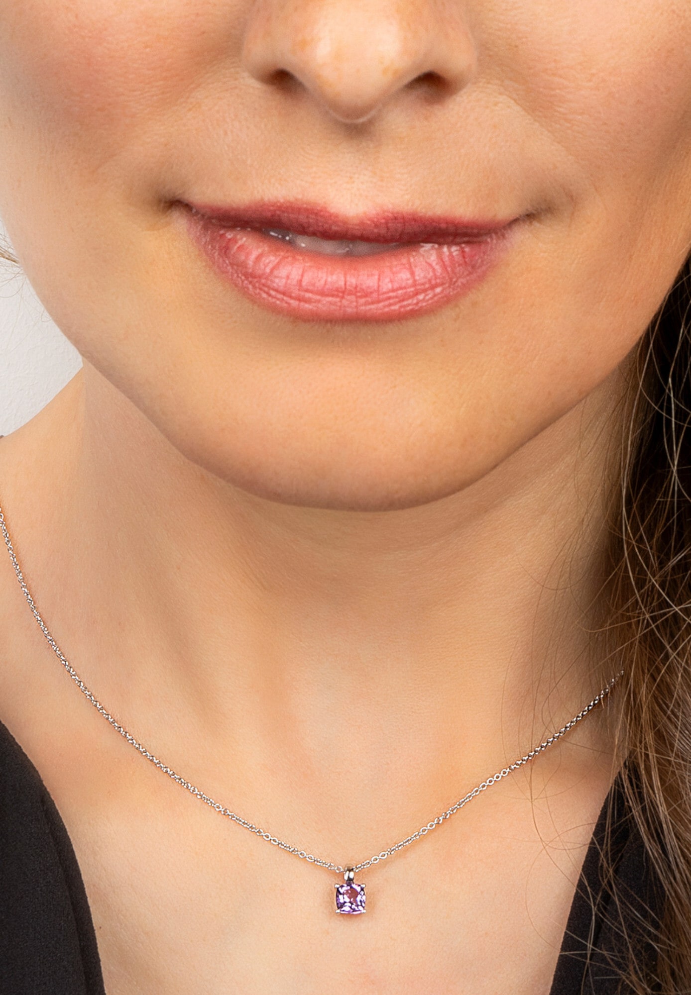 ONE ELEMENT Kettenanhänger »Amethyst Anhänger aus 333 Weißgold« ()