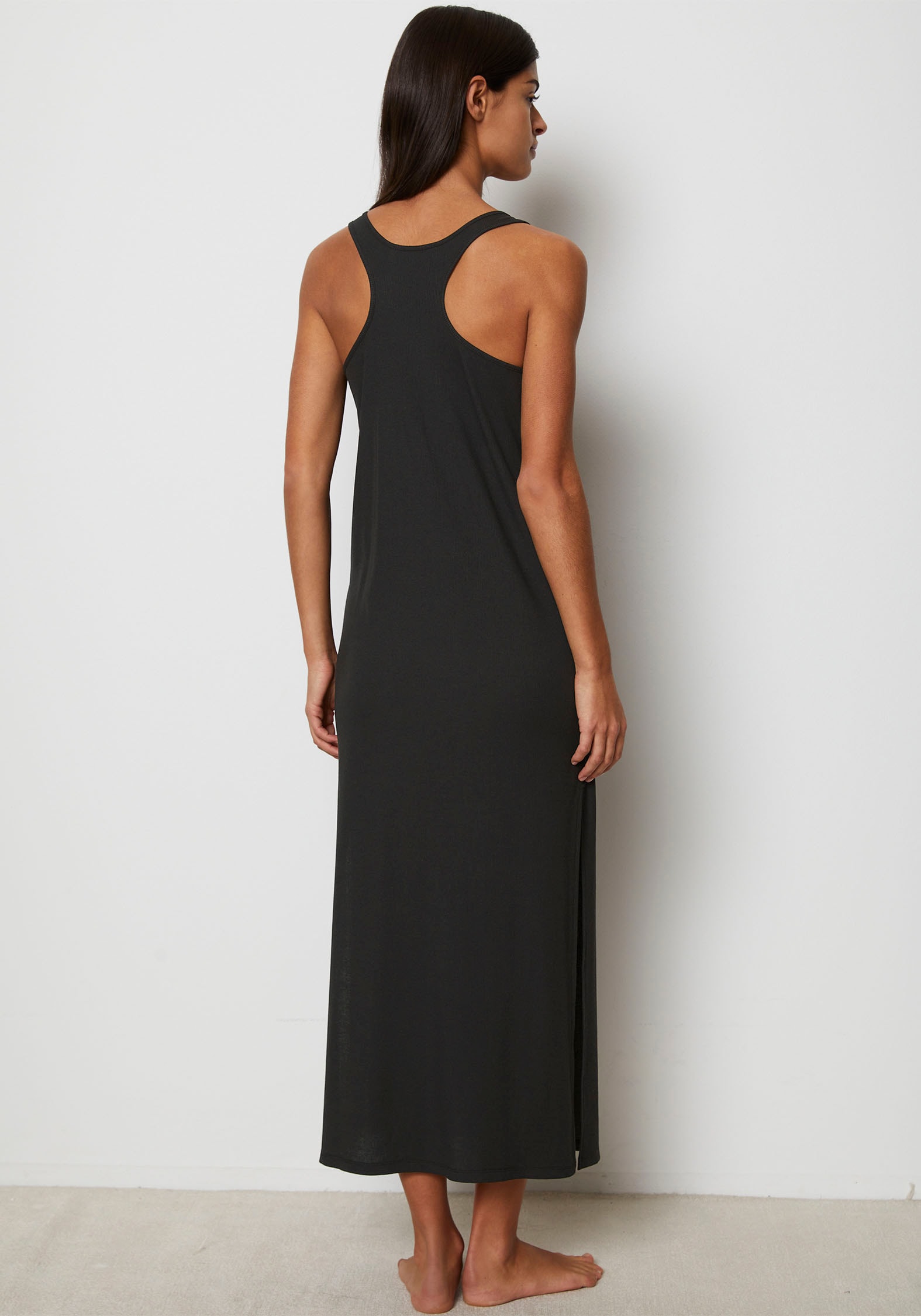 Marc O'Polo Maxikleid »Minimal Hybrid«, mit elegantem Seitenschlitz