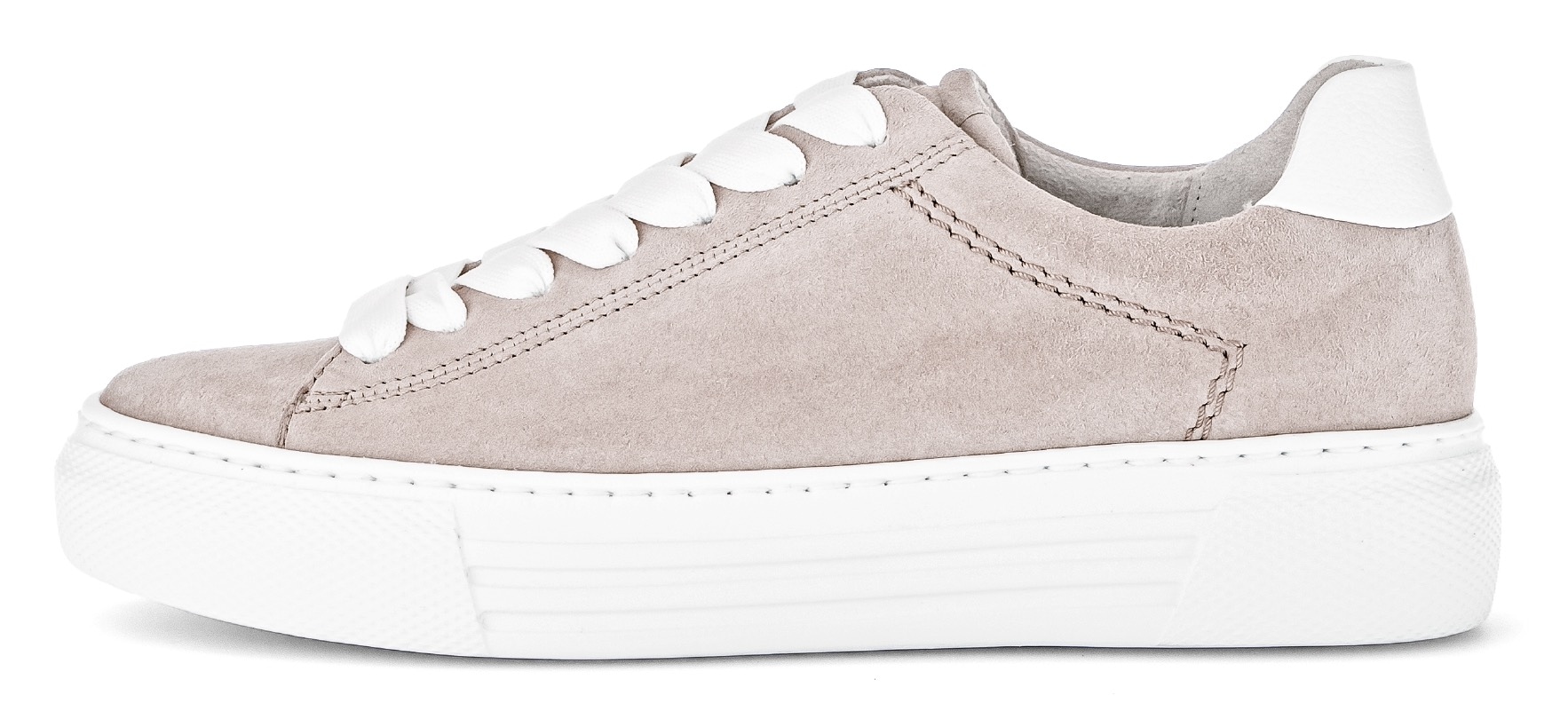 Gabor Plateausneaker »FLORENZ«, Freizeitschuh, Halbschuh, Schnürschuh mit Ziernähten, G-Weite