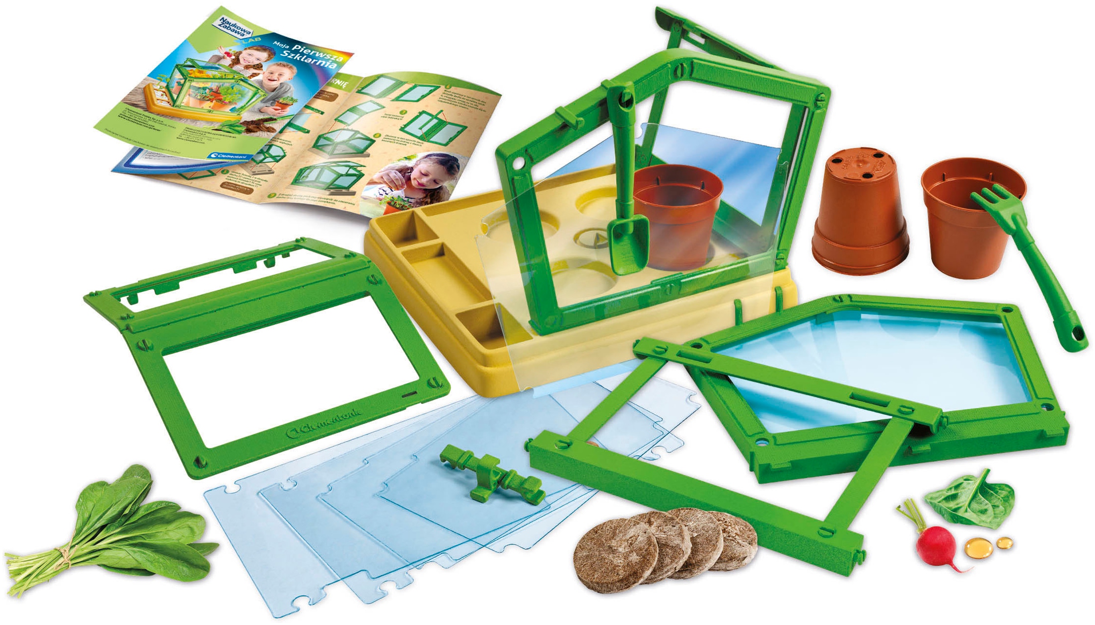 Clementoni® Experimentierkasten »Galileo Lab, Mein neues Gewächshaus«, Made in Europe