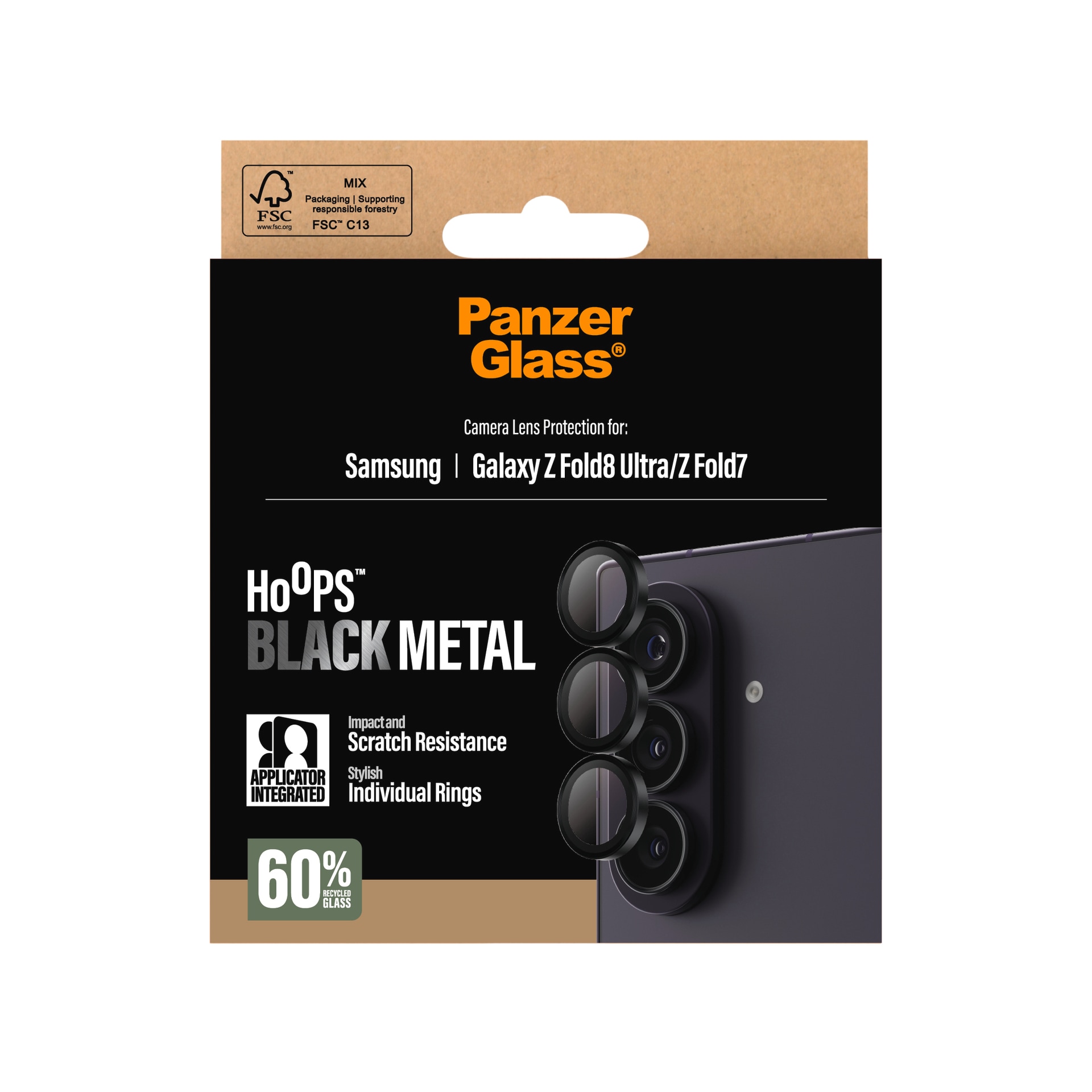 CARE by PanzerGlass Kameraschutzglas »Hoops Camera Lens Protector« für Samsung Galaxy Z Fold8 Ultra;Samsung Galaxy Z Fold7 Blickschutz