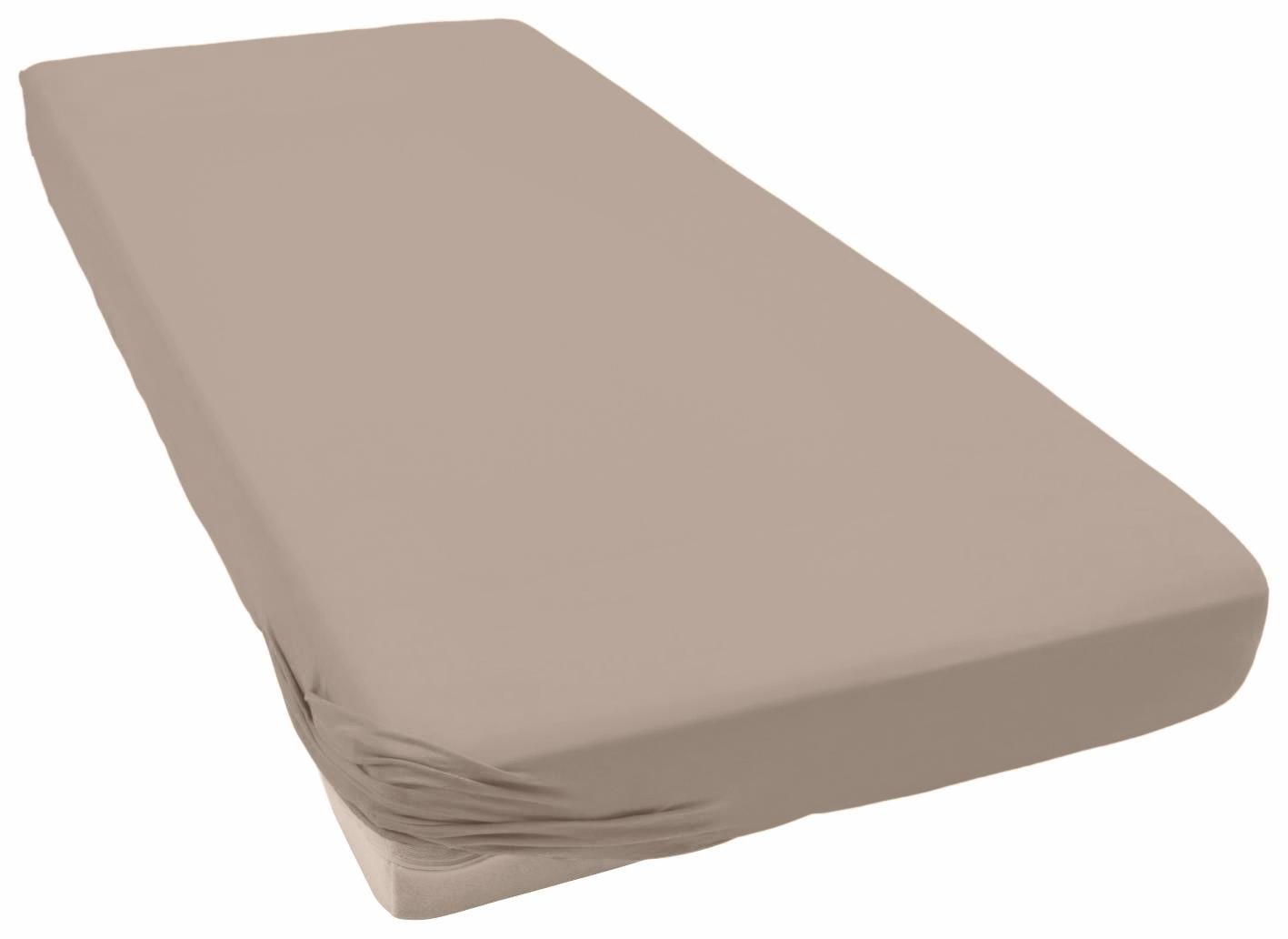 Primera Spannbettlaken "Mako-Feinjersey Spannbetttuch" Geeignet für Standardmatratzen bis 22 cm, 100% Baumwolle