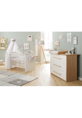 Lüttenhütt Baby Babymöbel-Set »Lauris, weiß/eiche«, (Spar-Set, 2 St.), FSC®-Holz aus... kaufen