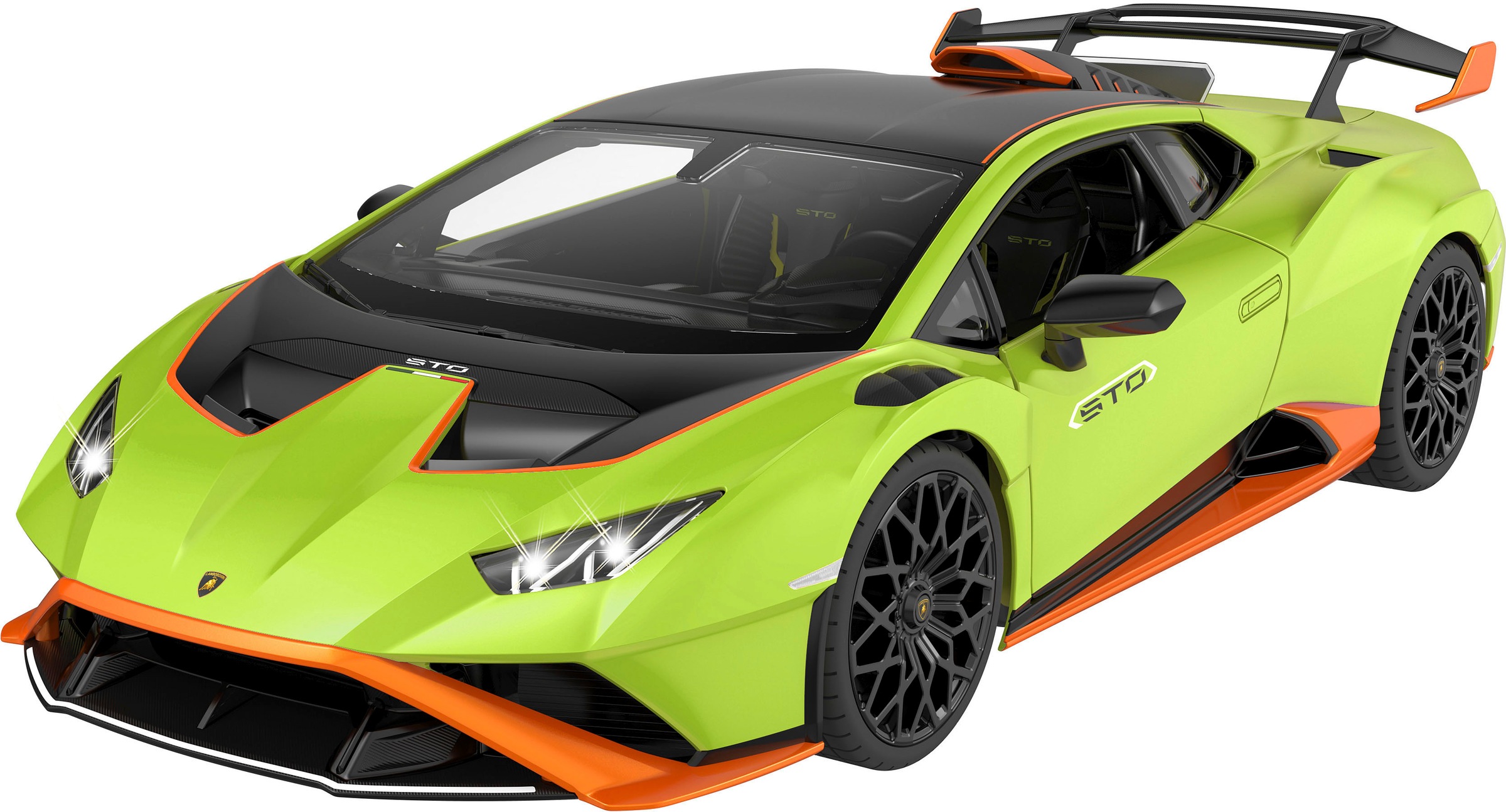 Jamara RC-Auto »Deluxe Cars, Lamborghini Huracán STO 1:14, grün - 2,4 GHz«, mit LED-Lichtern