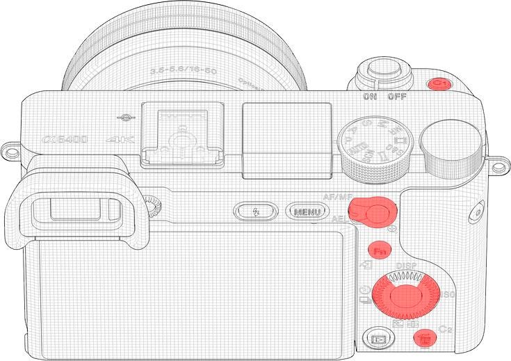 Sony Systemkamera »ILCE-6400B - Alpha 6400 E-Mount«, 24,2 MP, 4K Video, 180° Klapp-Display, NFC, nur Gehäuse