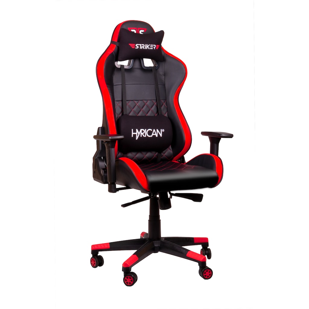 Hyrican Gaming-Stuhl »"Striker Code Red XL" ergonomischer Gamingstuhl,Schreibtischstuhl«, Kunstleder-Stoff