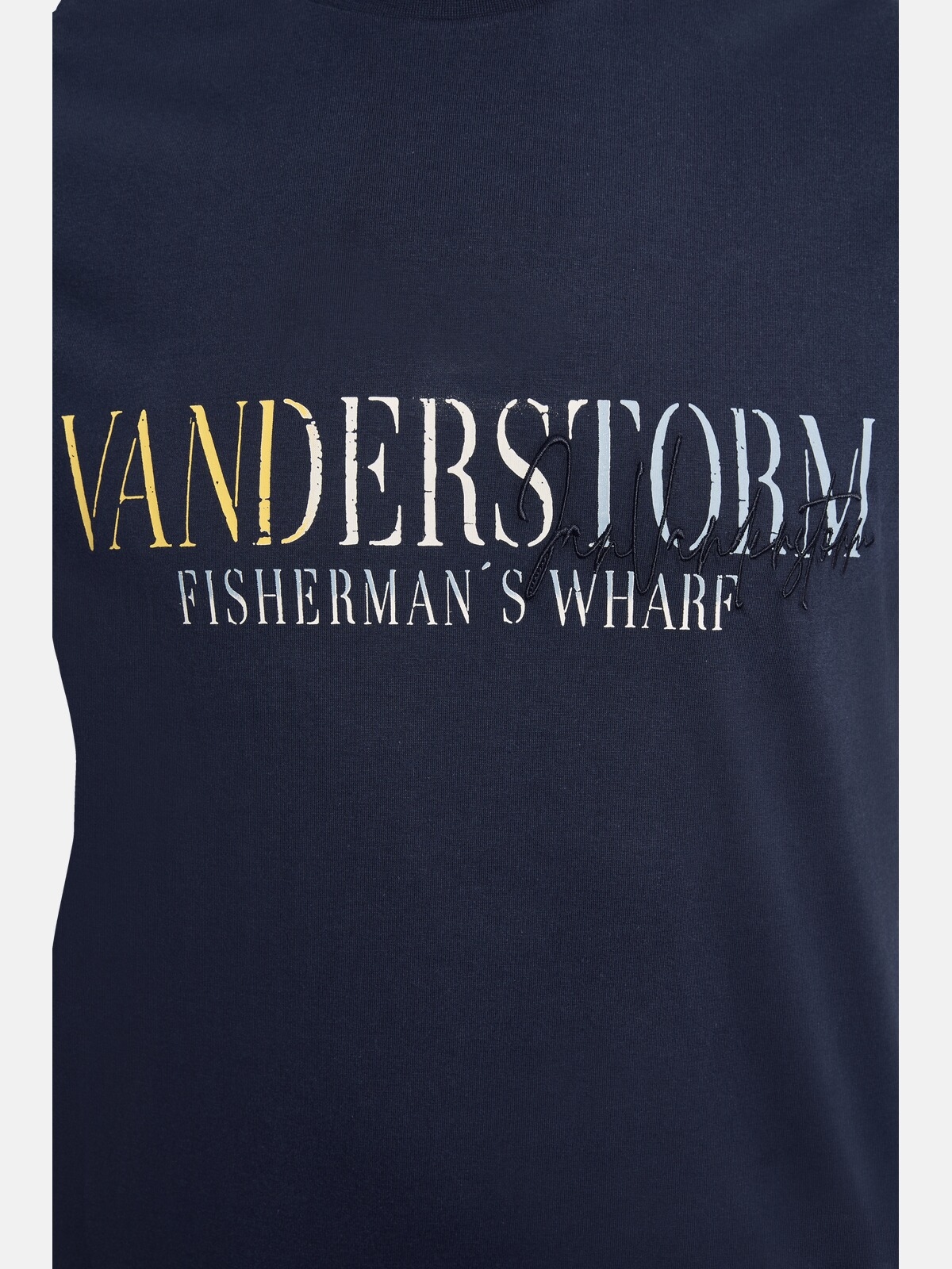 Jan Vanderstorm Rundhalsshirt »T-Shirt BERGTHOR«, (1 tlg.), mit großem Schriftzug-Aufdruck