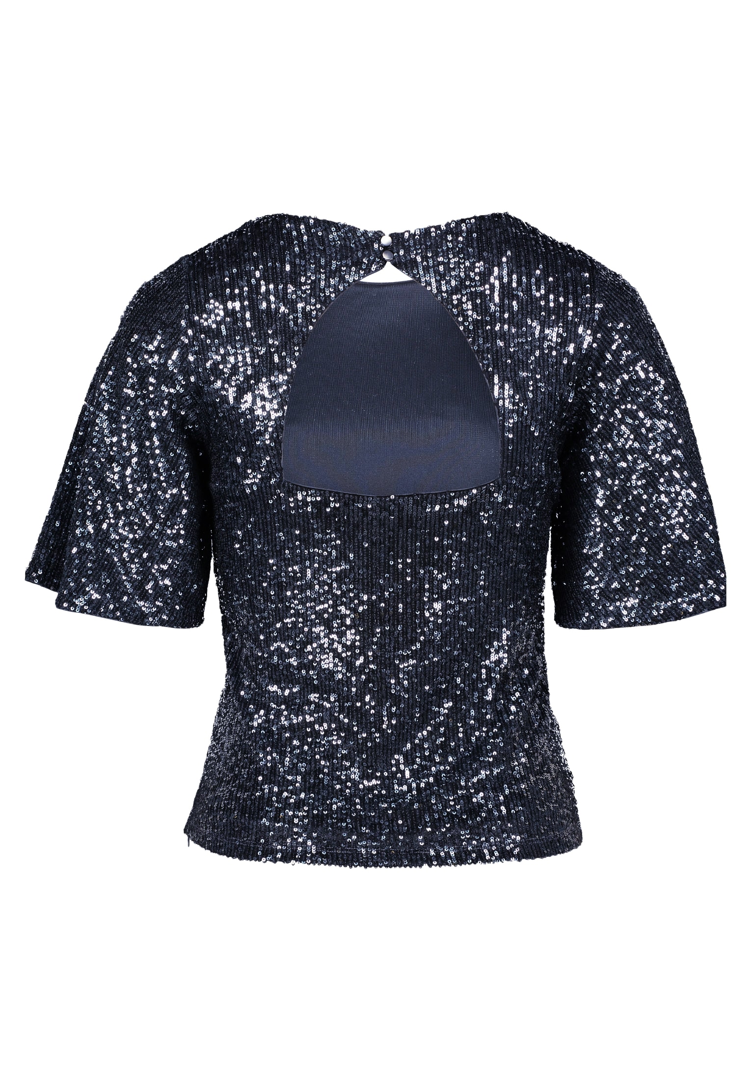 Vera Mont T-Shirt »Pailletten-Bluse mit Flügelärmeln«