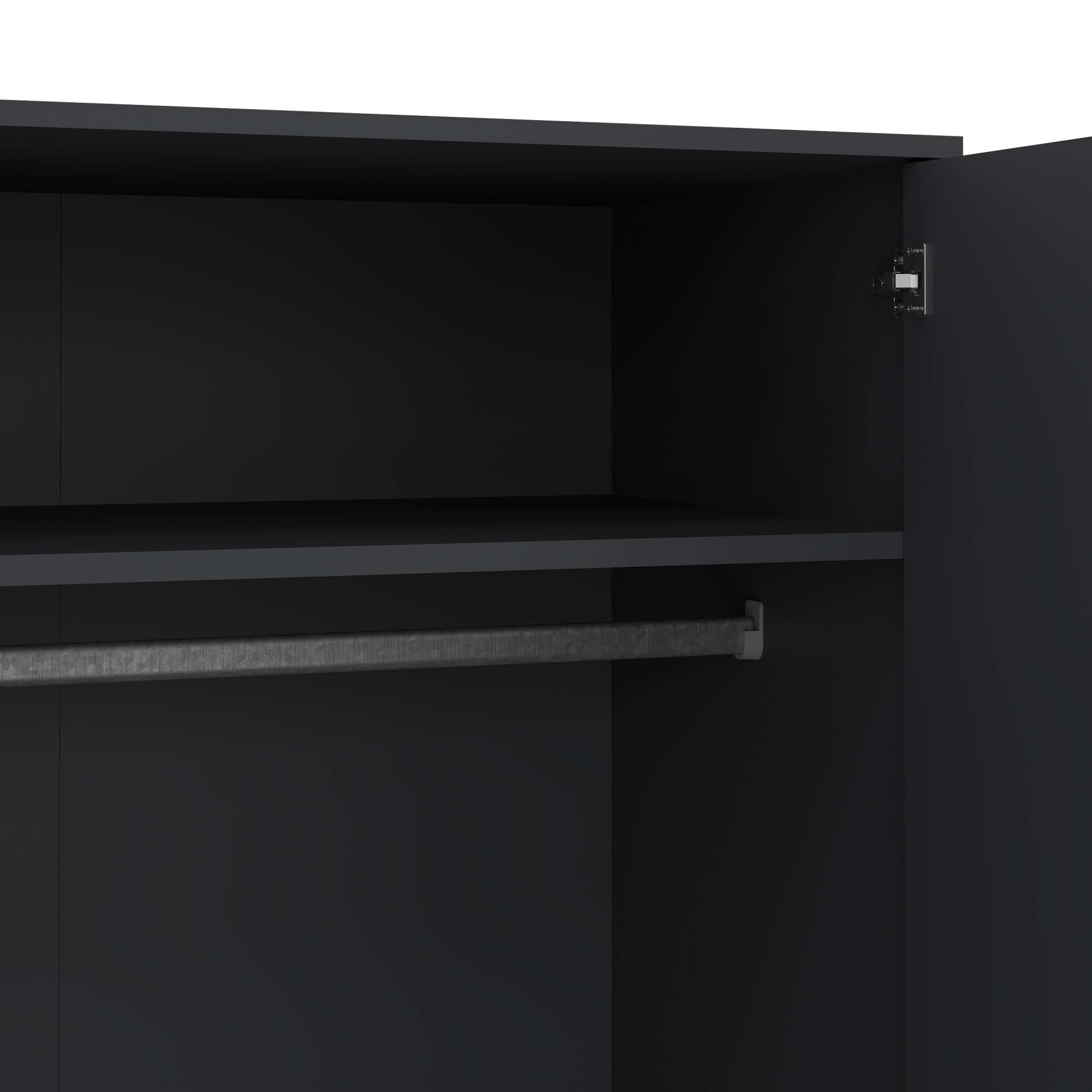 andas Kleiderschrank »Bodo, Drehtürenschrank, Aufbewahrung Kasten Schrank Stauraum«, 2 Türen, 2 Schubladen, Beine und Griffe Massivholz, Breite 99 cm
