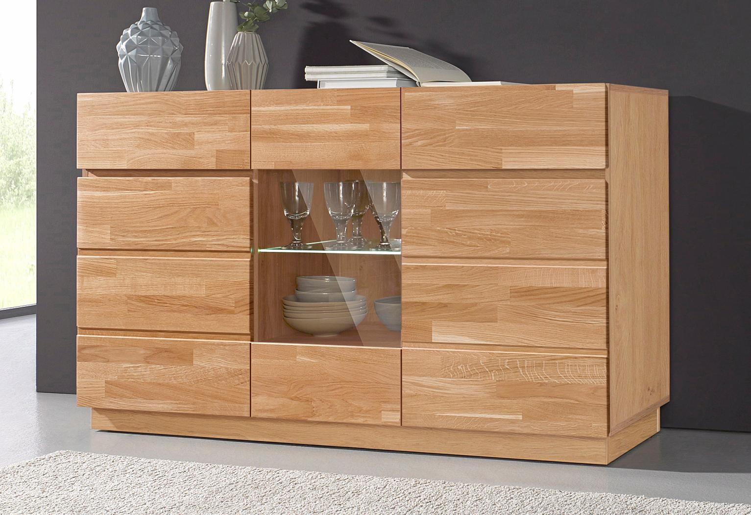 Premium collection by Home affaire Sideboard, Breite 140 cm mit 2  Schubkästen auf Raten kaufen