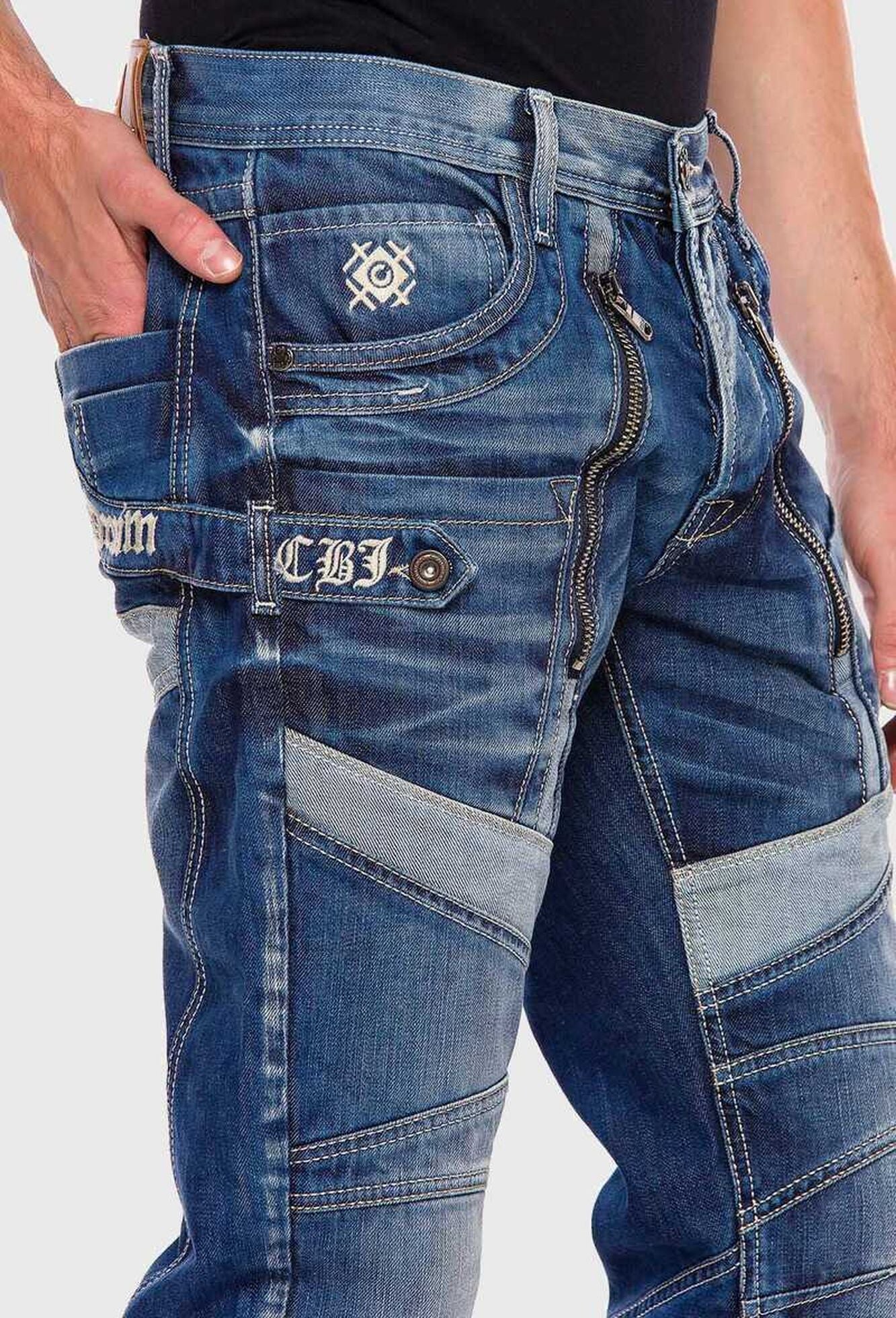 Cipo & Baxx Straight-Jeans »Cipo & Baxx JEANS« in Straight-Fit