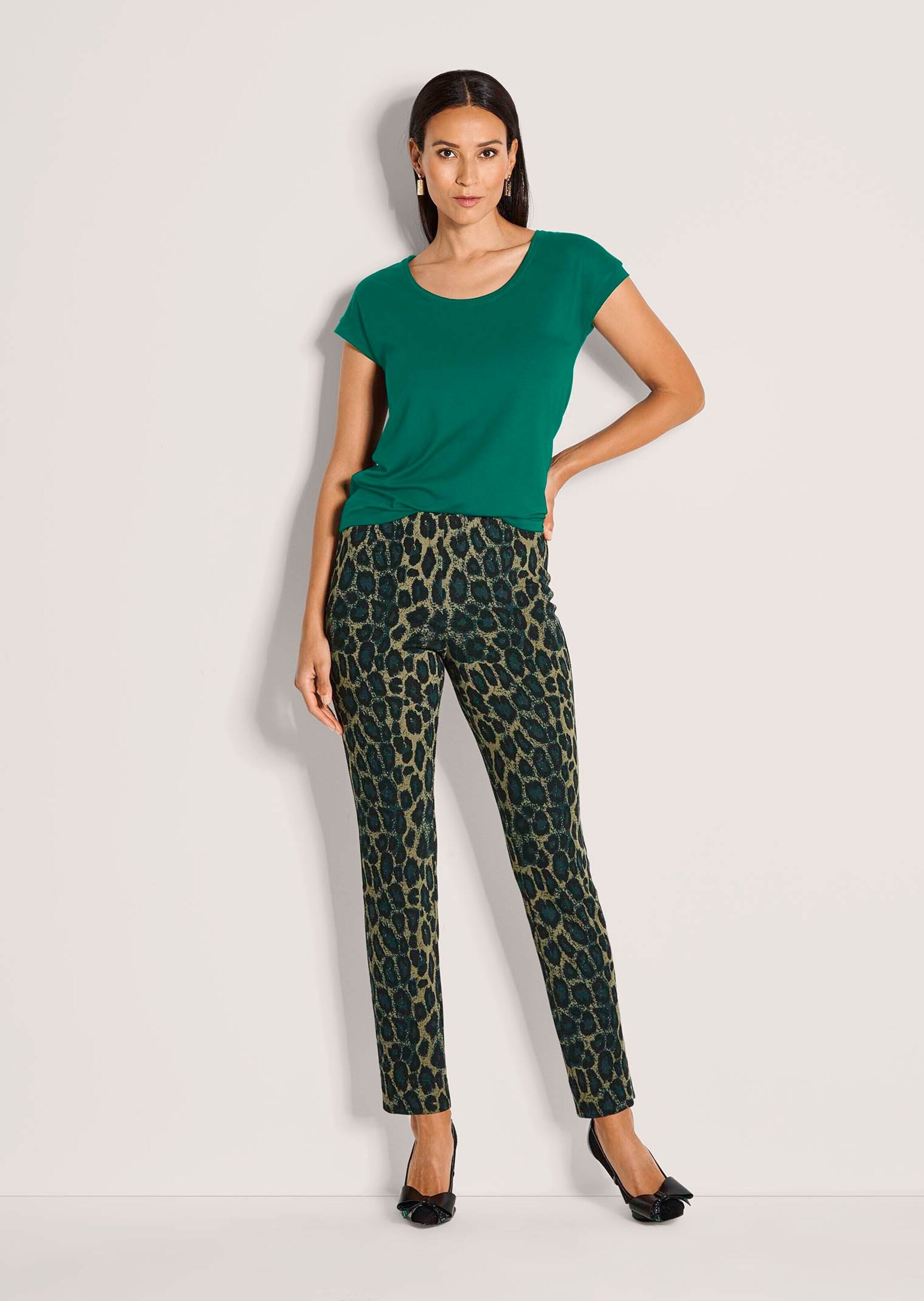 MADELEINE Leggings »Leggings Gerade Jersey-Leggings mit Animal-Print«