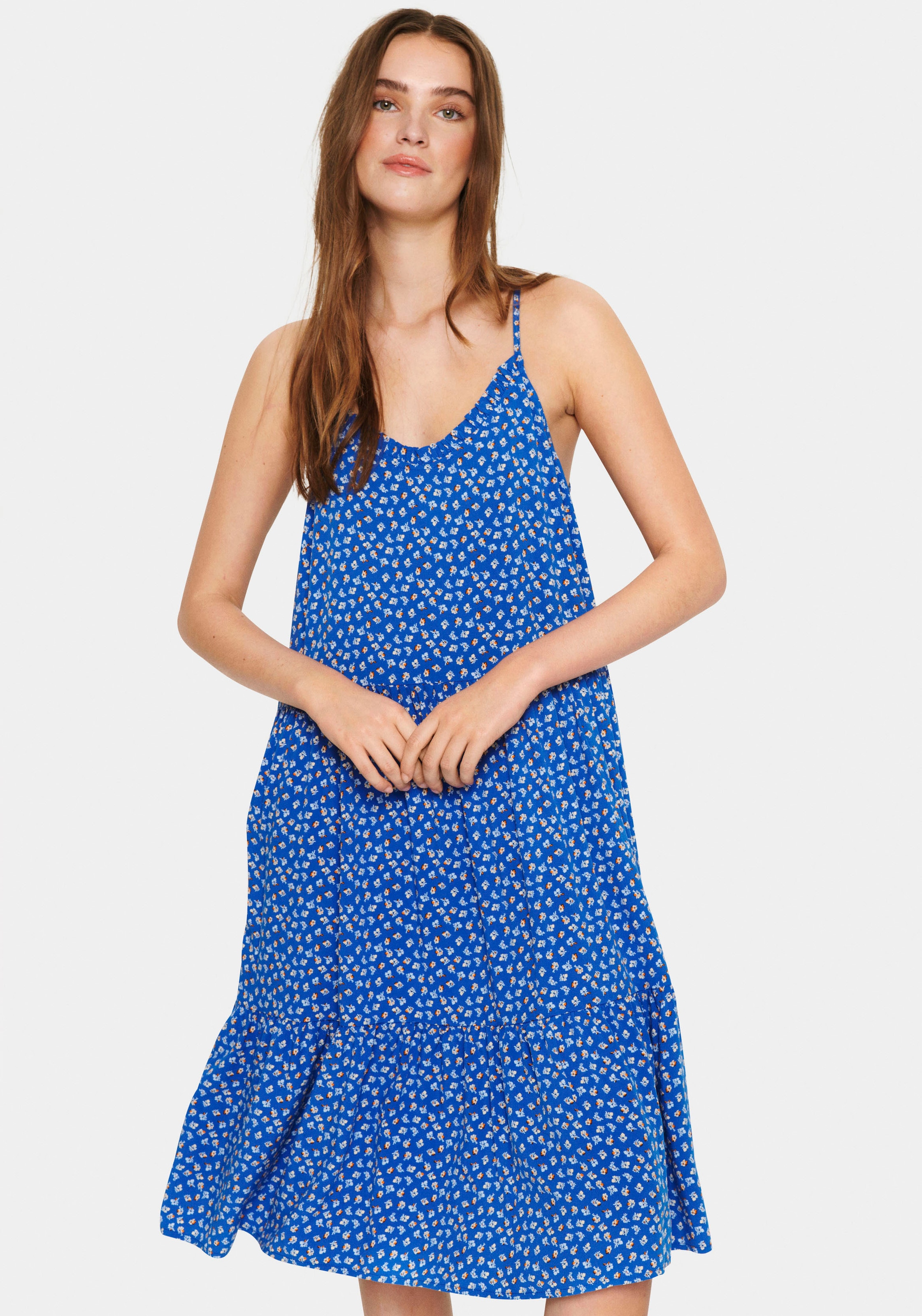 Saint Tropez Trägerkleid »EdaSZ Strap Dress« mit Volant