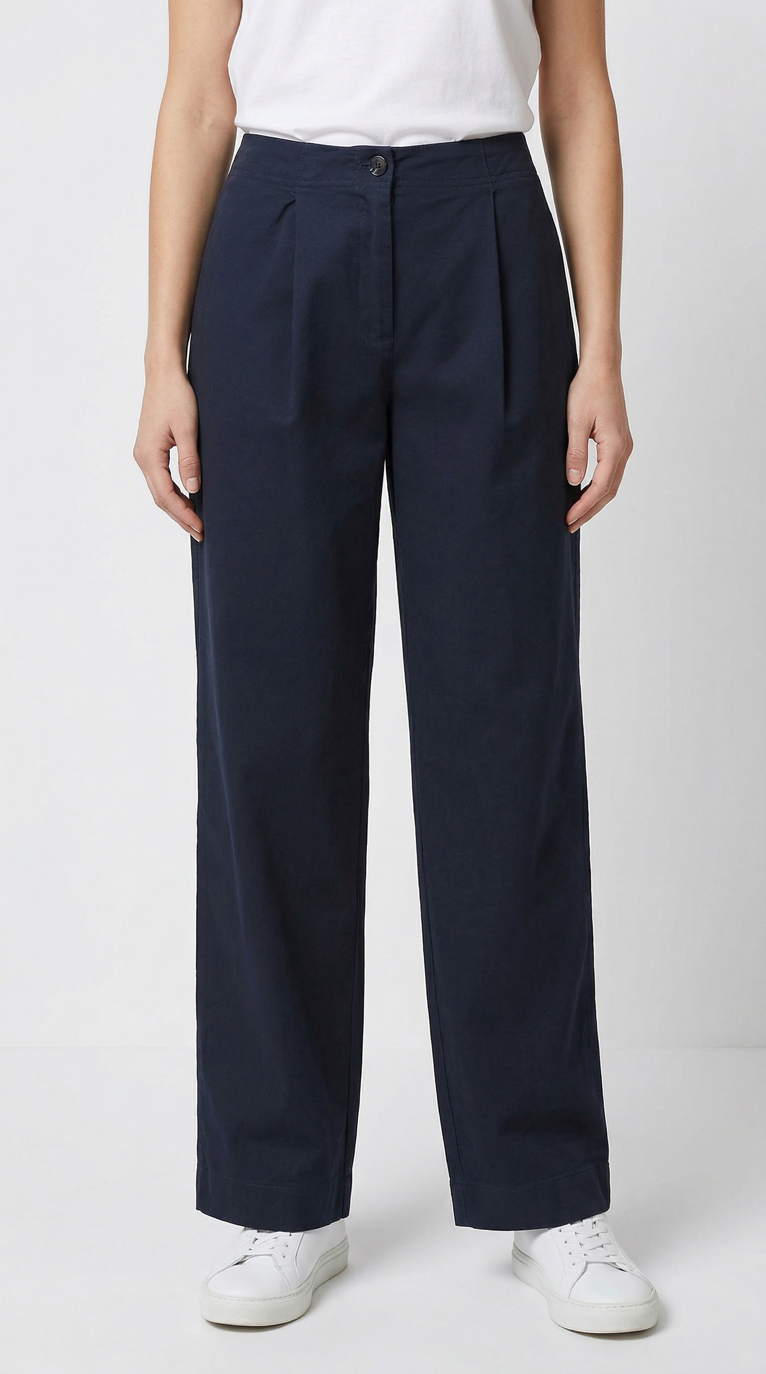 BOSS ORANGE Chinohose »Taquina Premium Damenmode«  in lockerer Passform, Barrel Fit