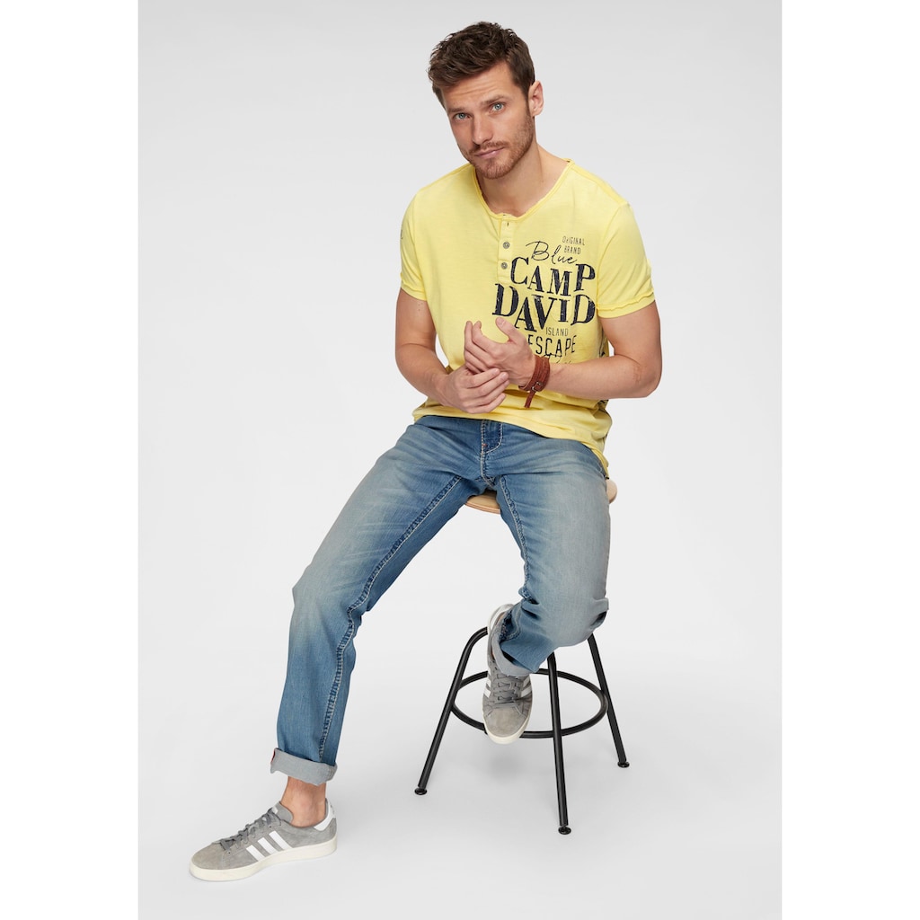 CAMP DAVID Loose-fit-Jeans, mit markanten Nähten und Stretch