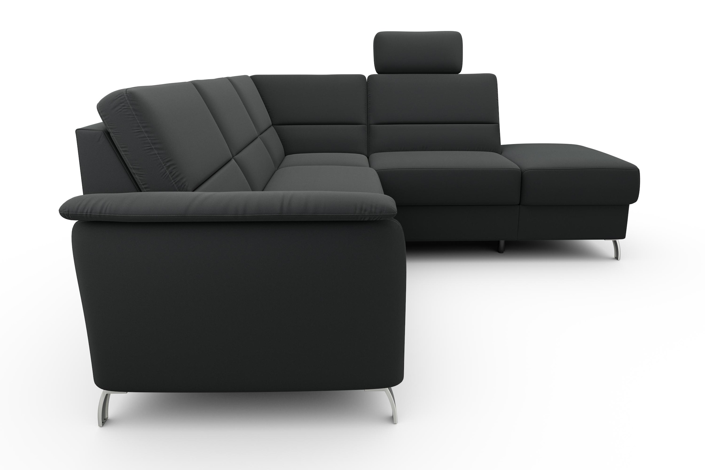 sit&more Ecksofa »Palmera L-Form«, Federkern, wahlweise mit Bettfunktion und mit/ohne Stauraum