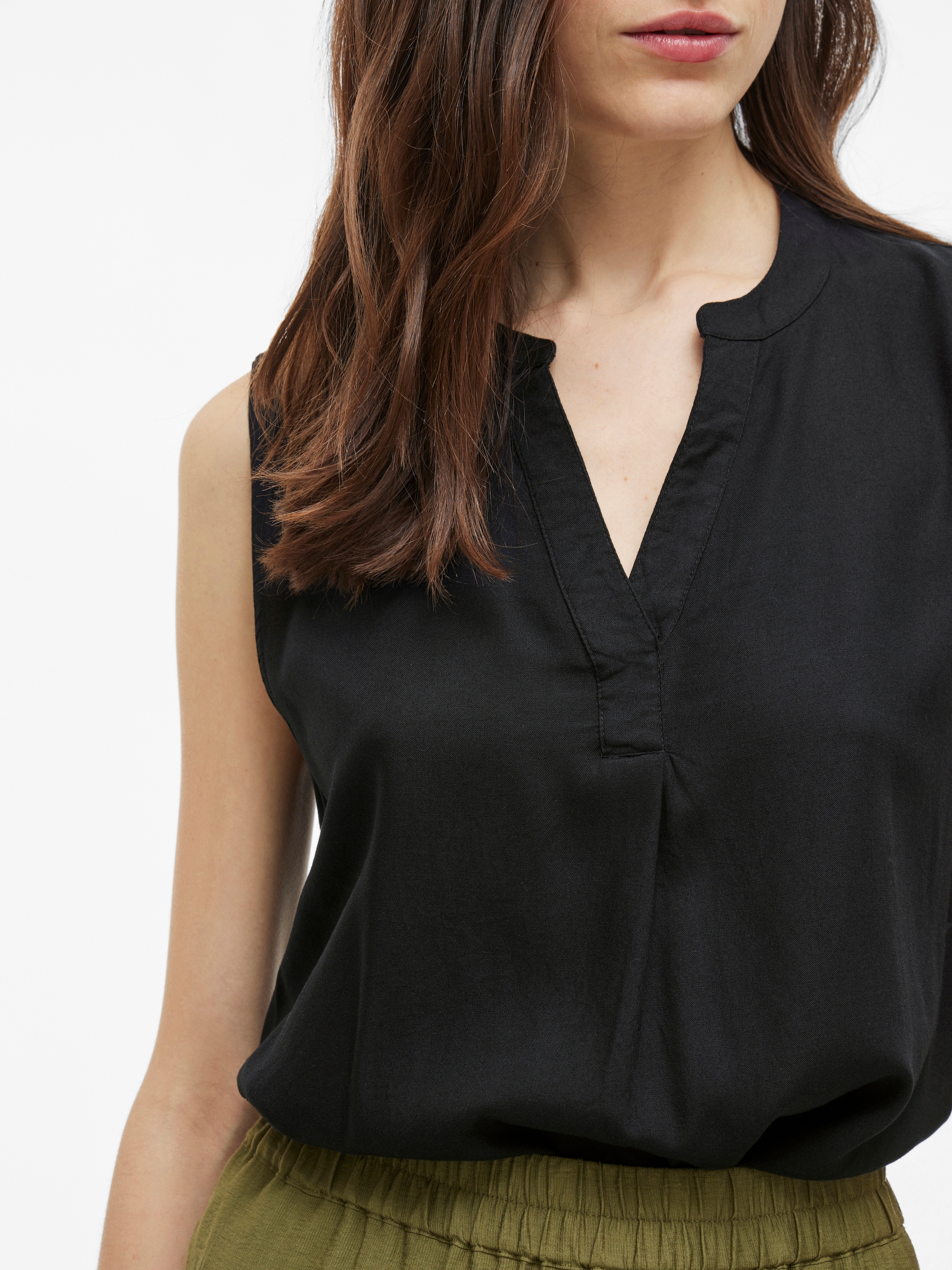 Vila Blusentop »VIROSA V-NECK S/L TOP - NOOS«