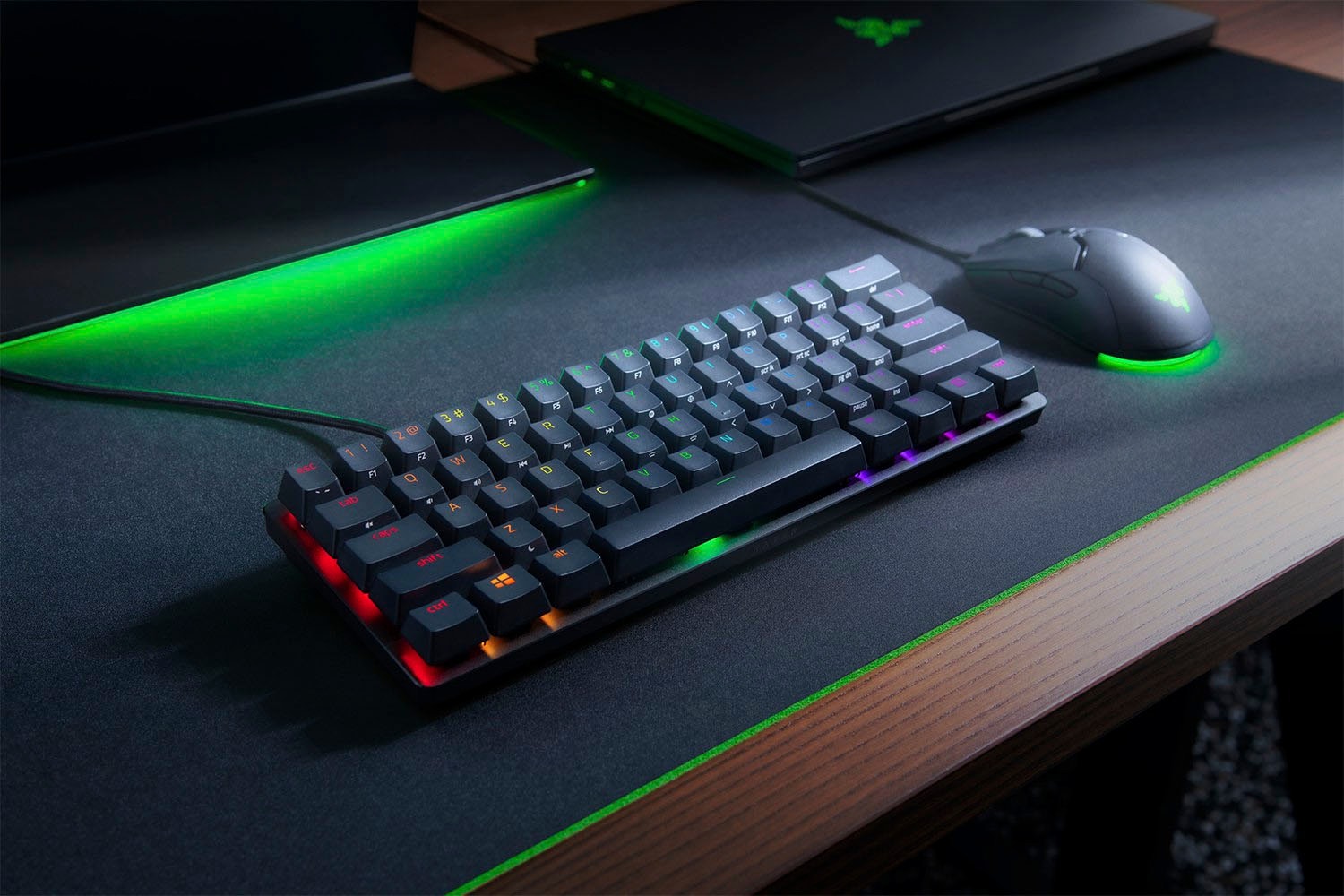 RAZER Gaming-Tastatur »Huntsman Mini - Clicky Optical Switch (Lila) - DE - Schwarz« (Funktionstasten)
