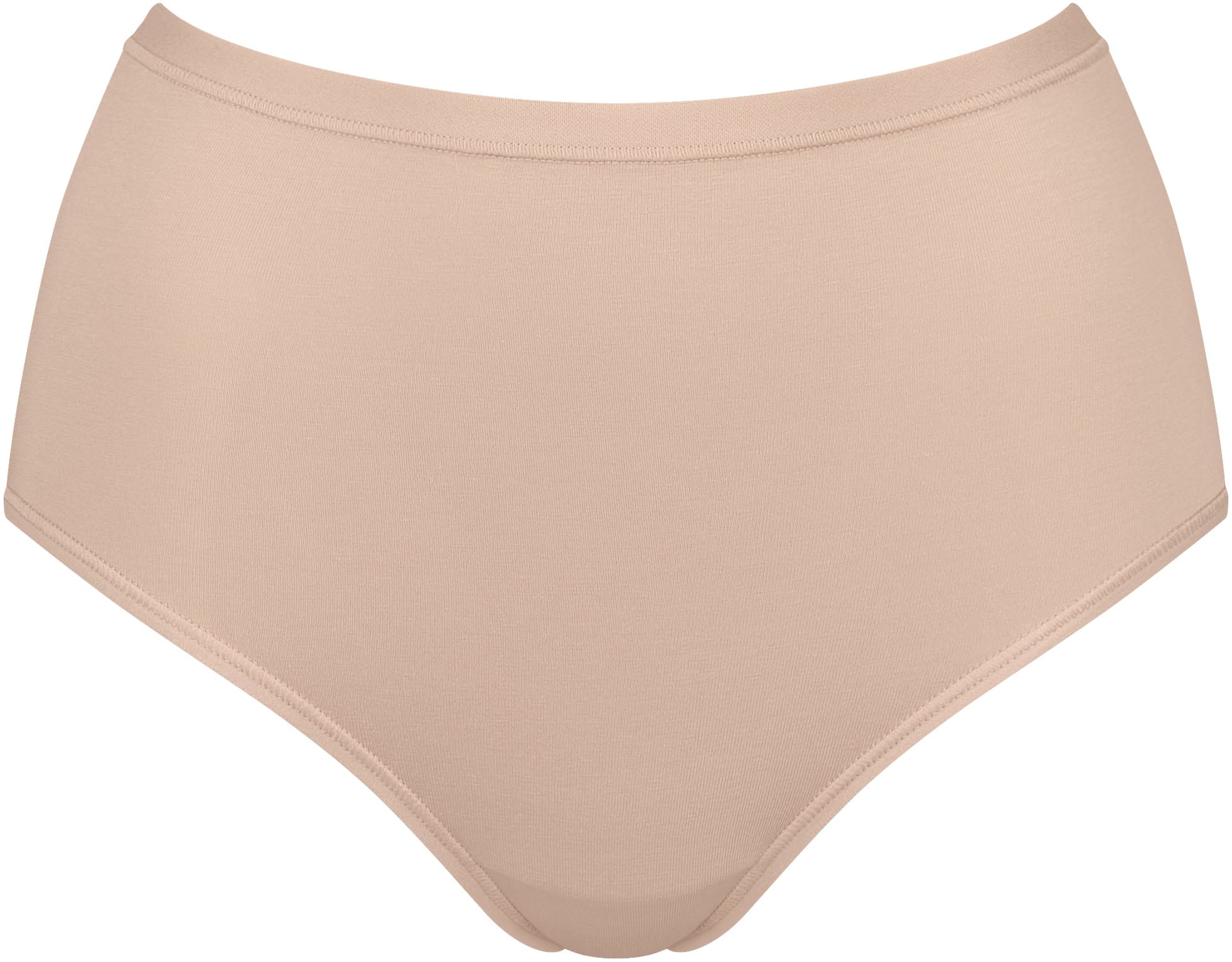 sloggi Slip »GO Daily Cotton Highwaist 3P«, (3er Pack), Glanz-Effekt Details, hochgeschnittene Taille