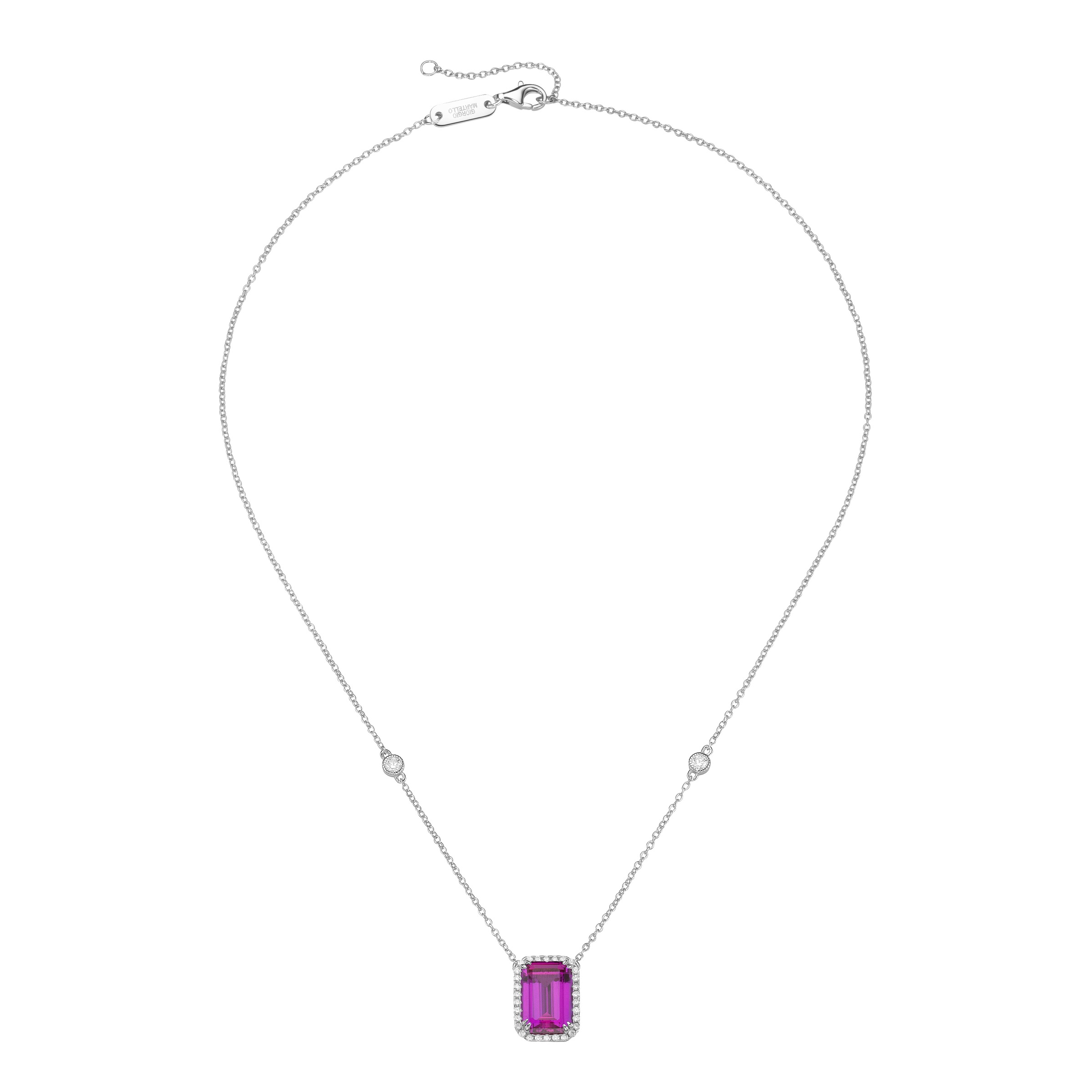 GIORGIO MARTELLO MILANO Collier »Collier mit Zirkonia, Silber 925«