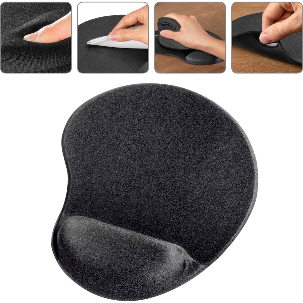 Hama Mauspad »Mauspad "Ergonomic", Mini, Schwarz«